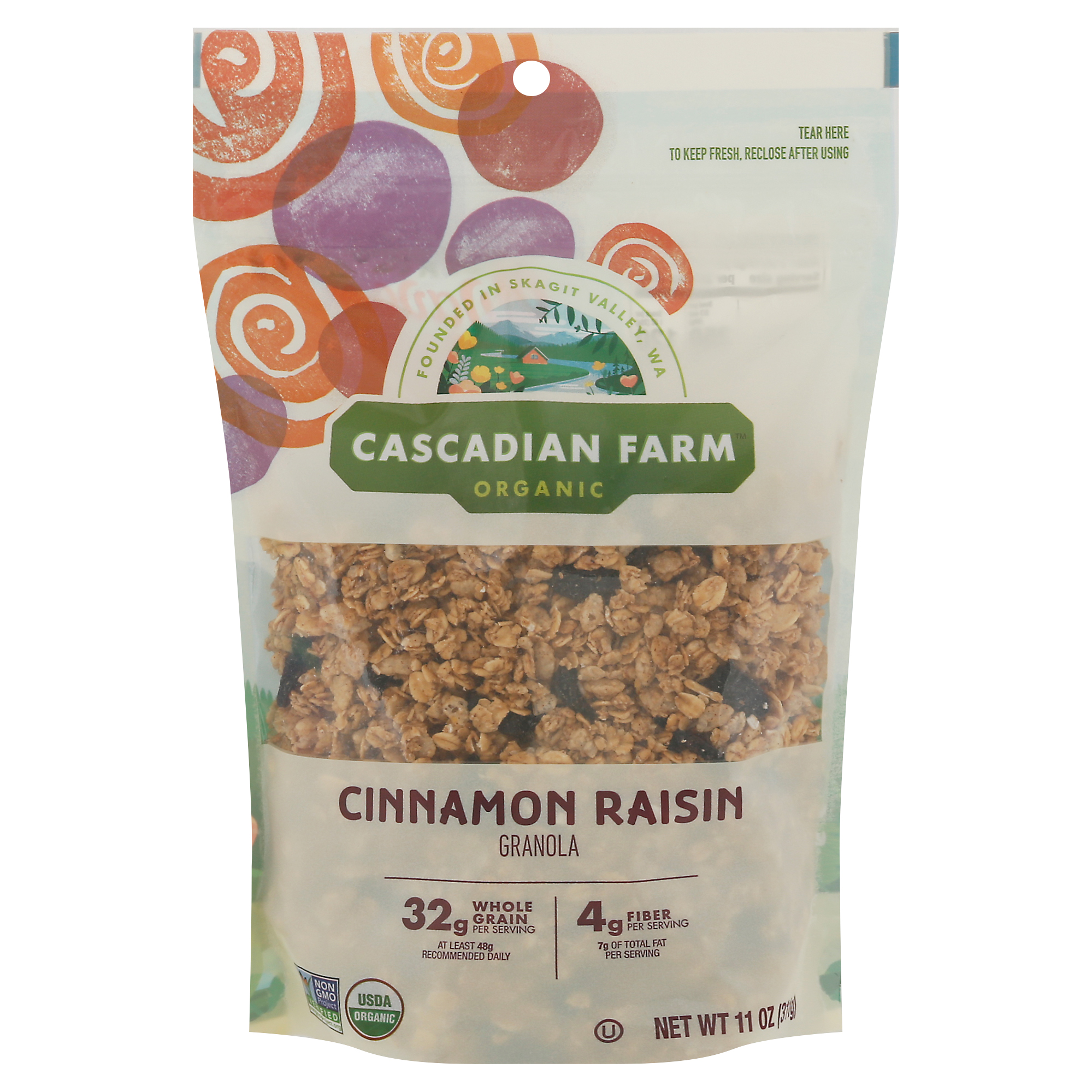 Cascadian Farm Organic Cinnamon Raisin Granola