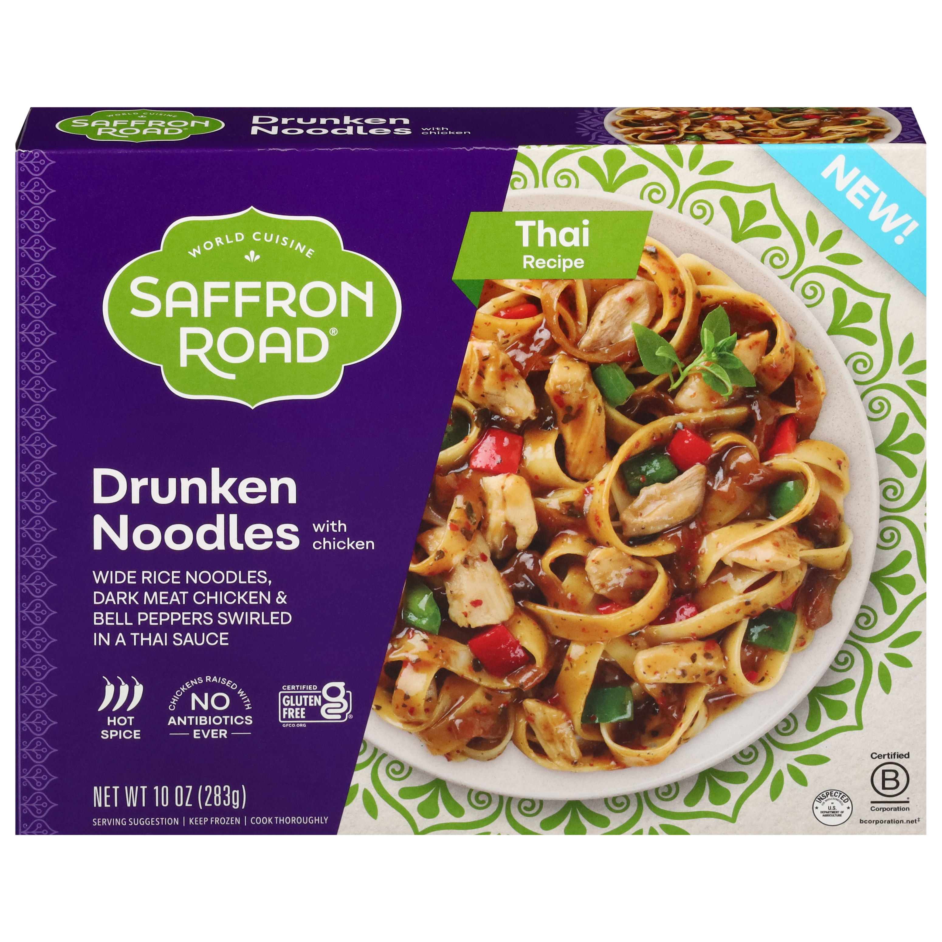 Saffron Road Drunken Noodles with Chicken