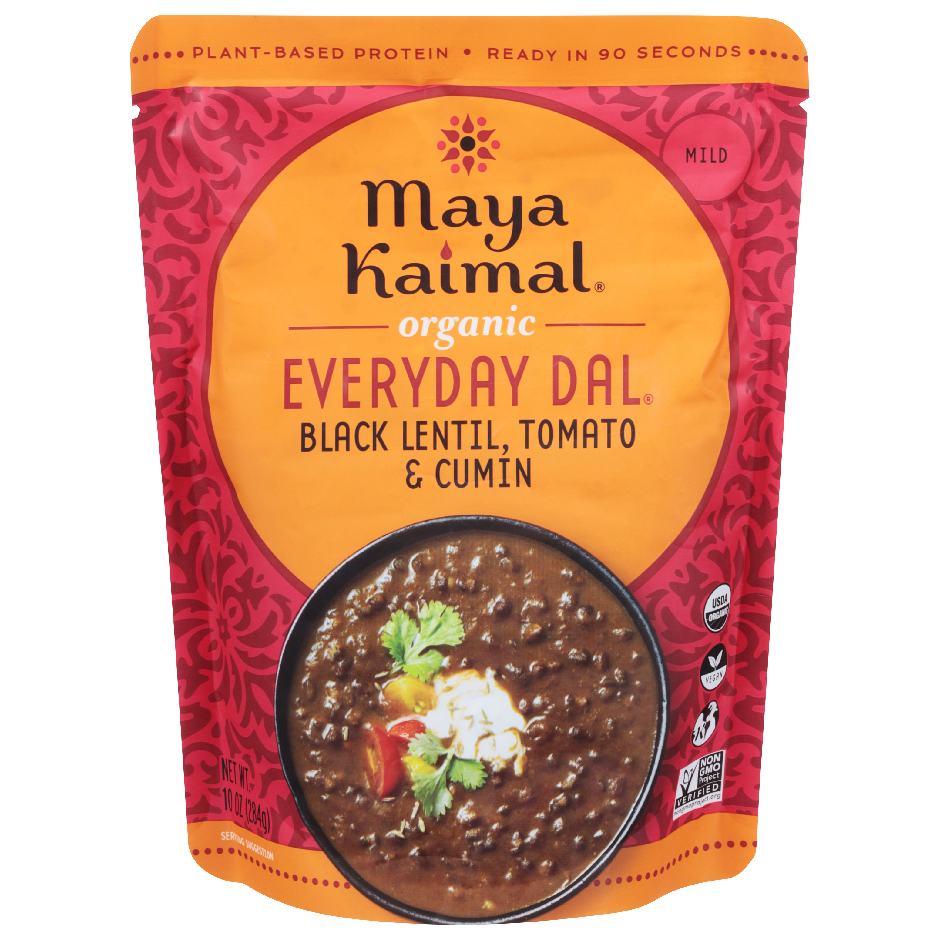 Maya Kaimal Mild Organic Black Lentil, Tomato & Cumin Everyday Dal