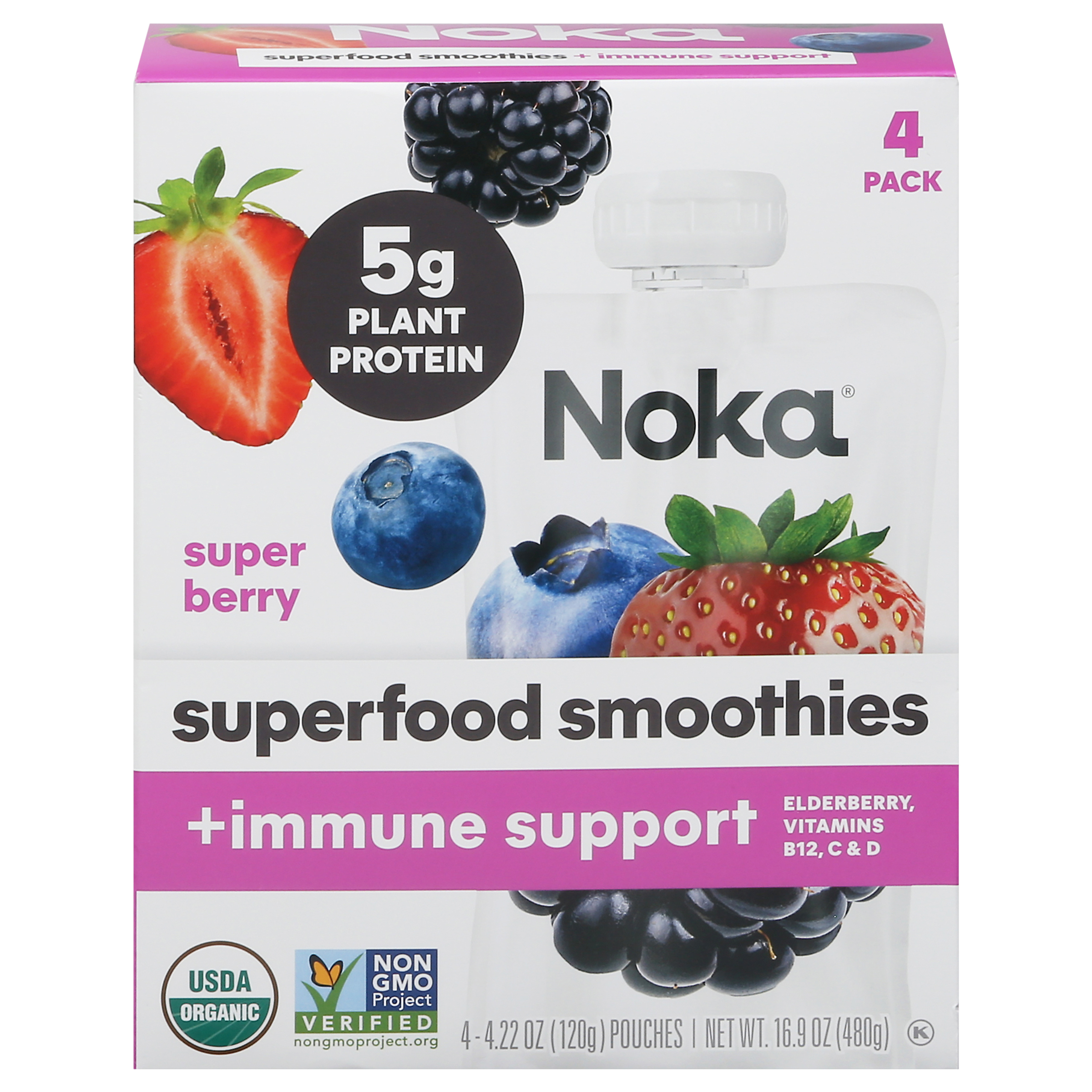 Noka +Immune Support Super Berry Superfood Smoothie