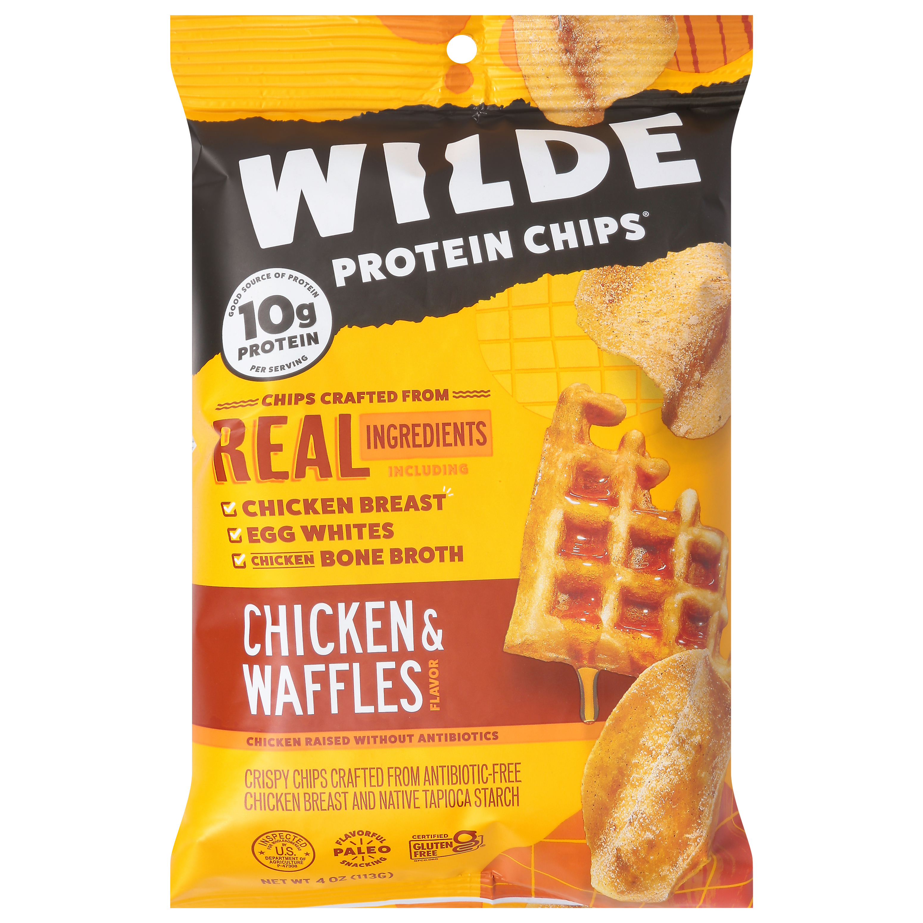 Wilde Chicken & Waffles Flavor Protein Chips