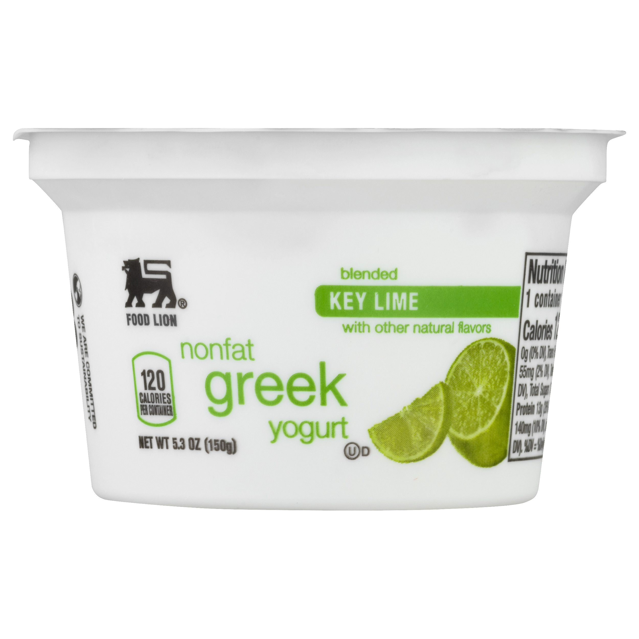 Food Lion Yogurt, Greek, Key Lime, Nonfat, Tub