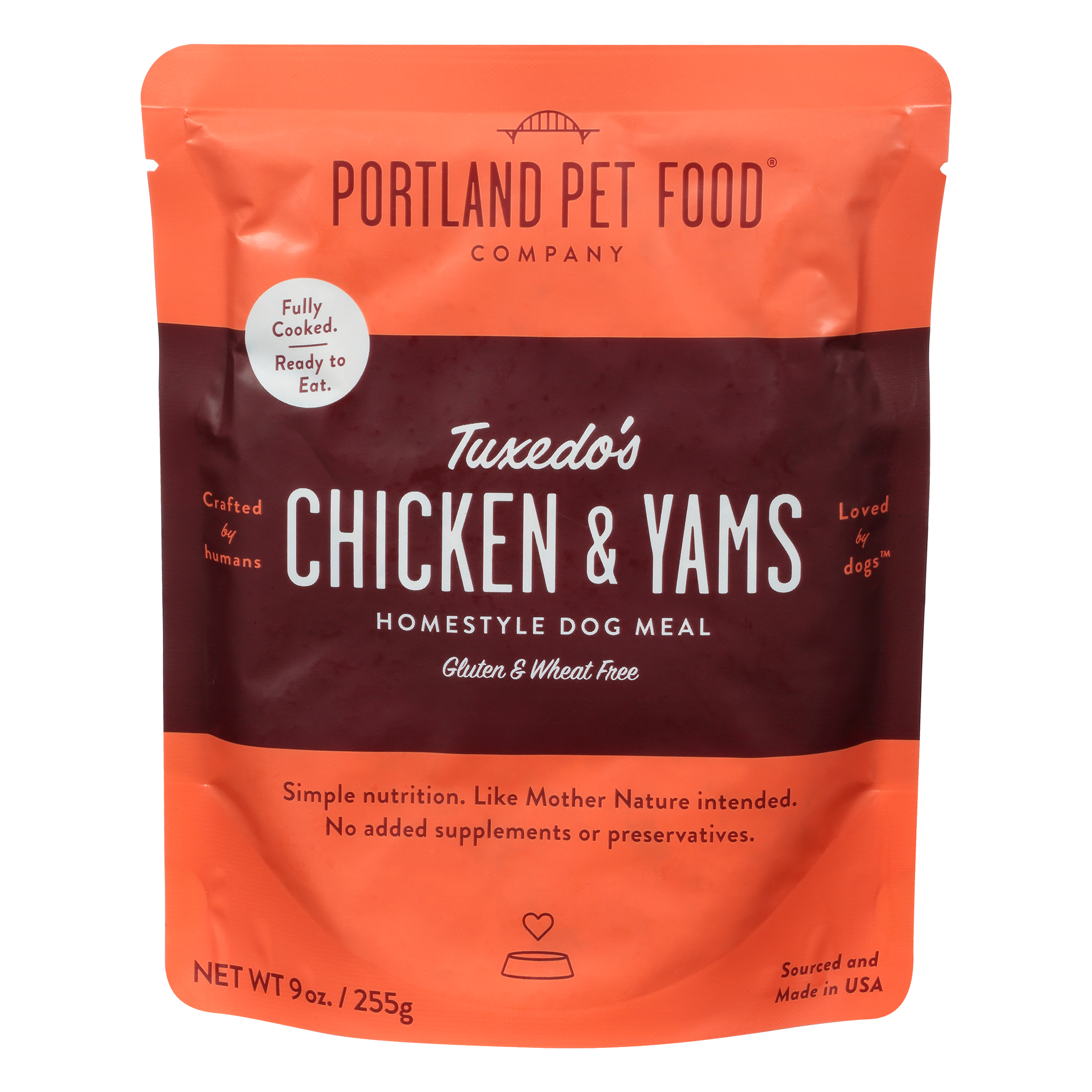 Portland Pet Food Homestyle Tuxedo's Chicken & Yams Dog Meal