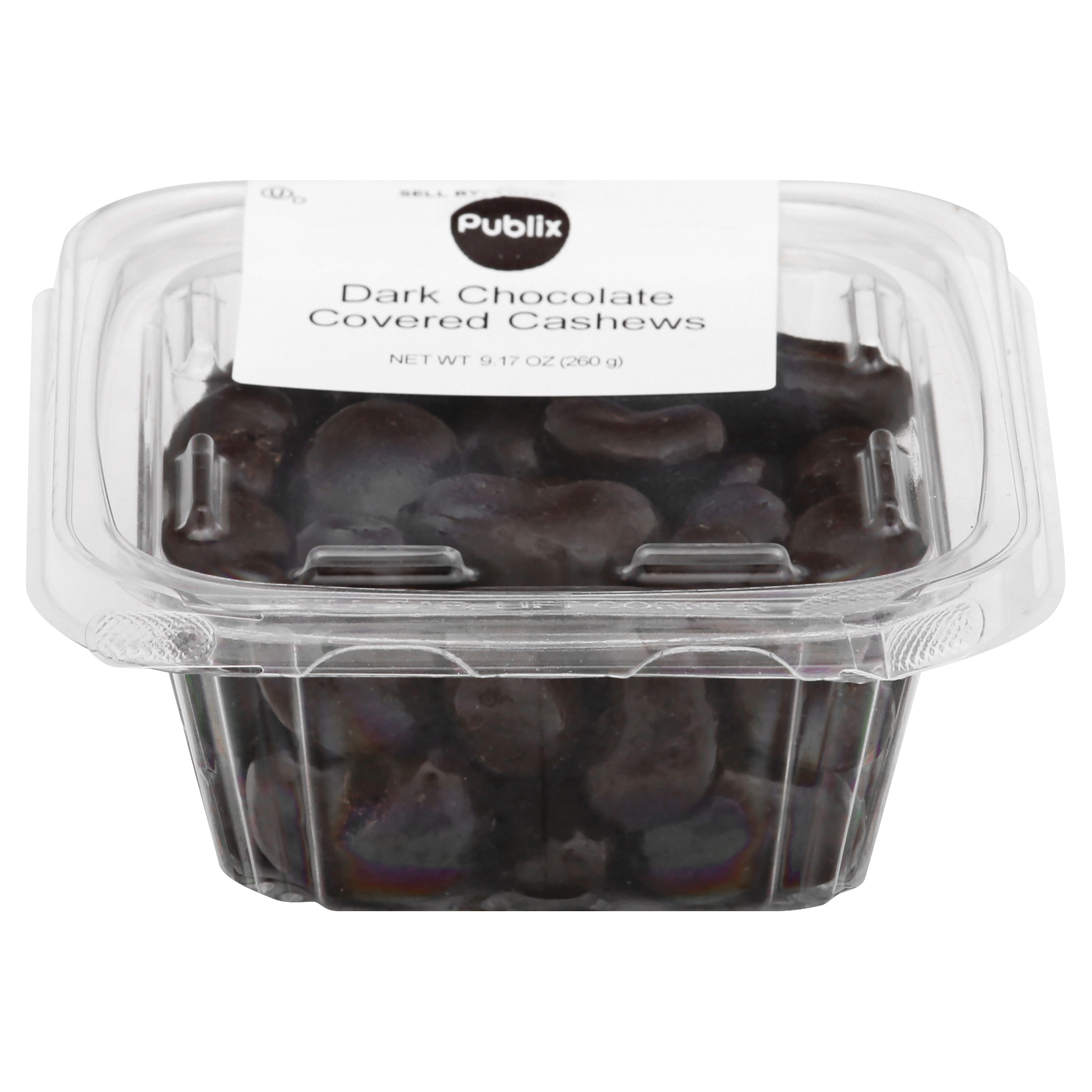 Publix Dark Chocolate Covered Cashews 9.17 oz CARTON