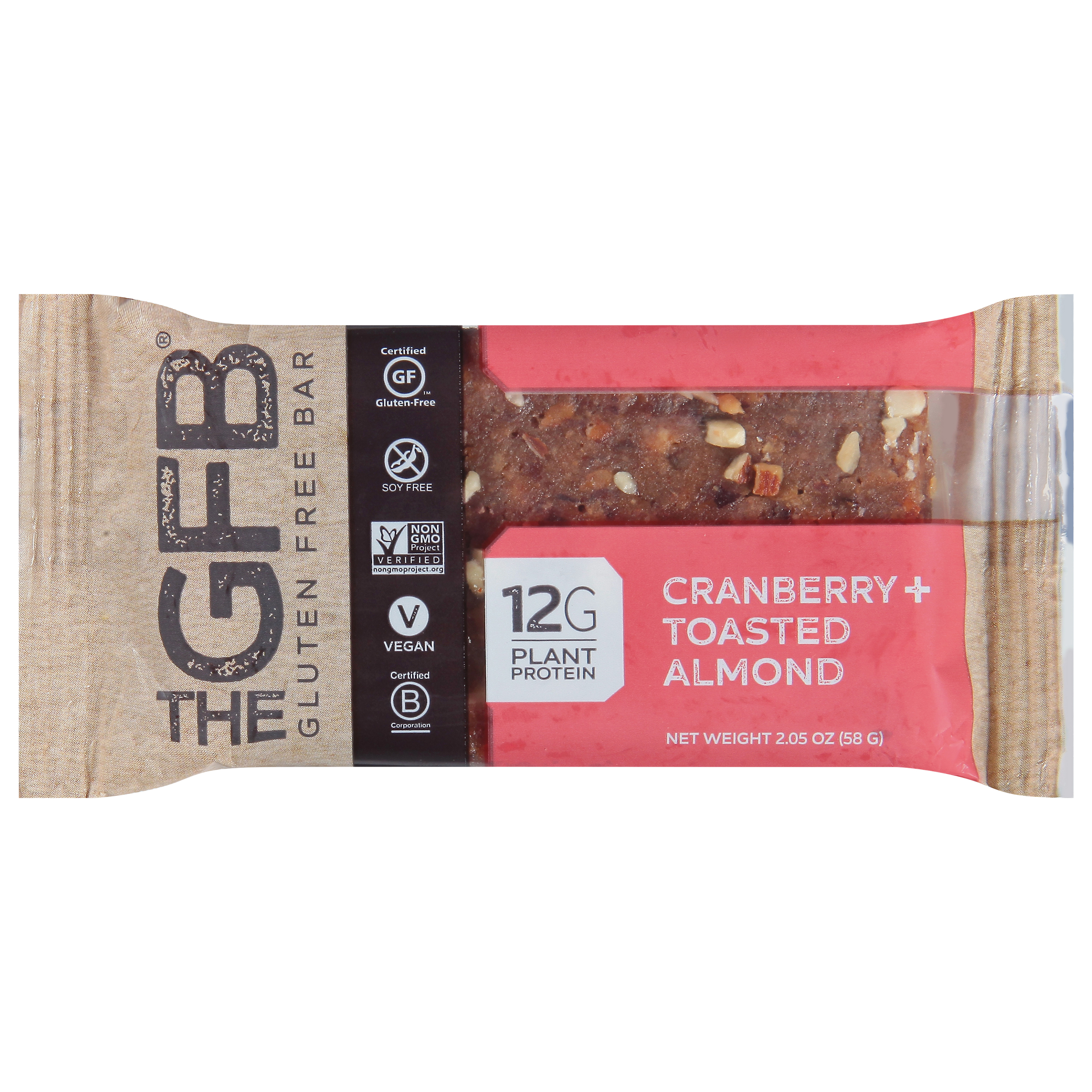 The GFB Cranberry + Toasted Almond Gluten Free Bar