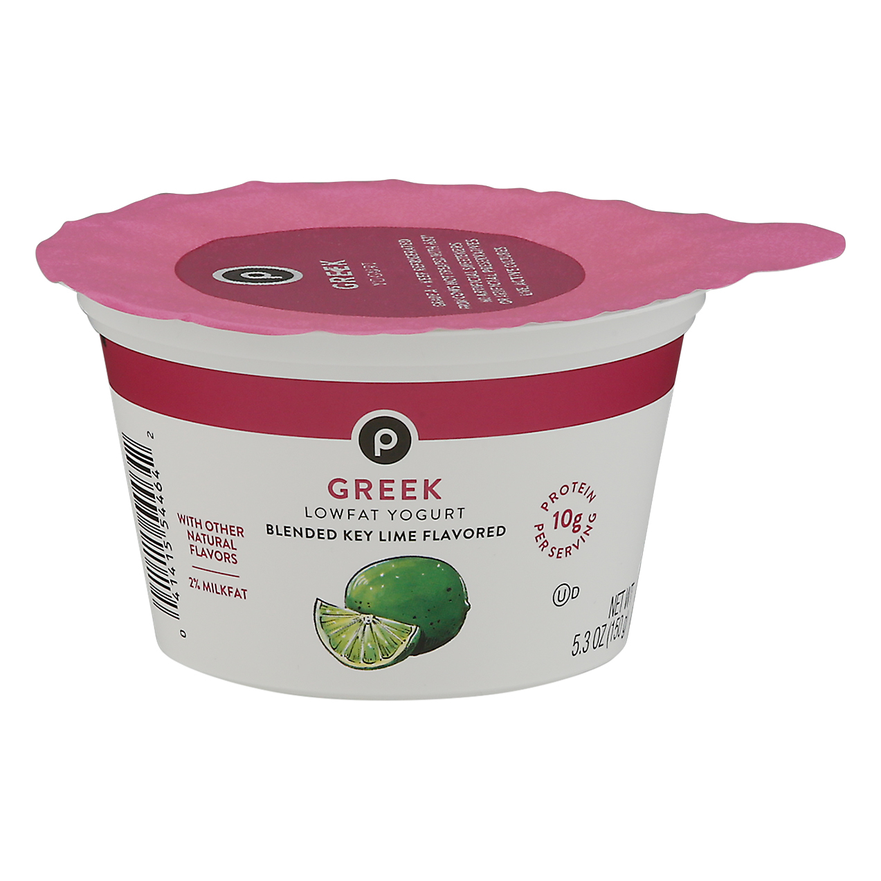 Publix Lowfat Greek Blended Key Lime Flavored Yogurt 5.3 oz