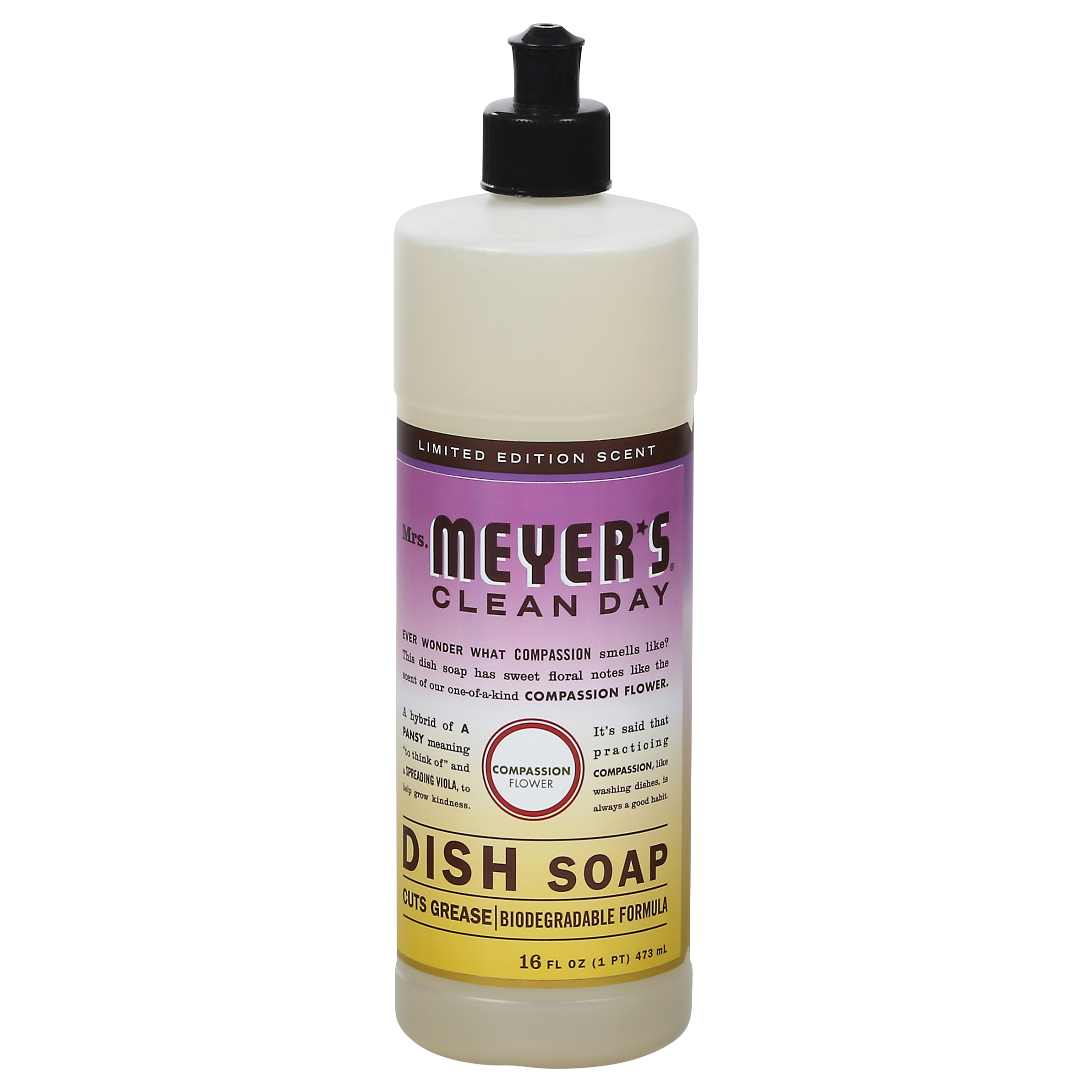 Mrs. Meyer's Clean Day Compassion Flower Dish Soap