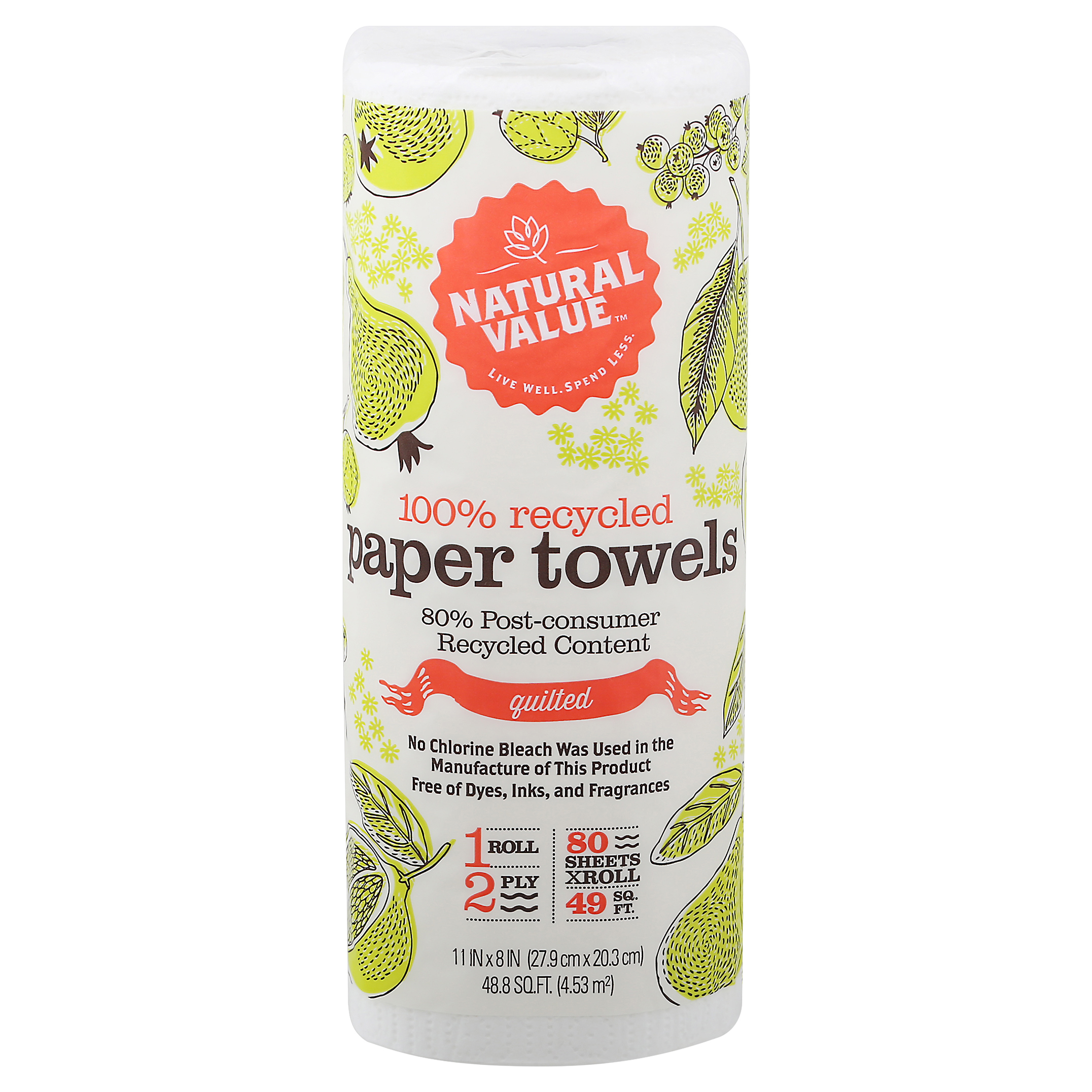 Natural Value 2 Ply Quilted Paper Towels