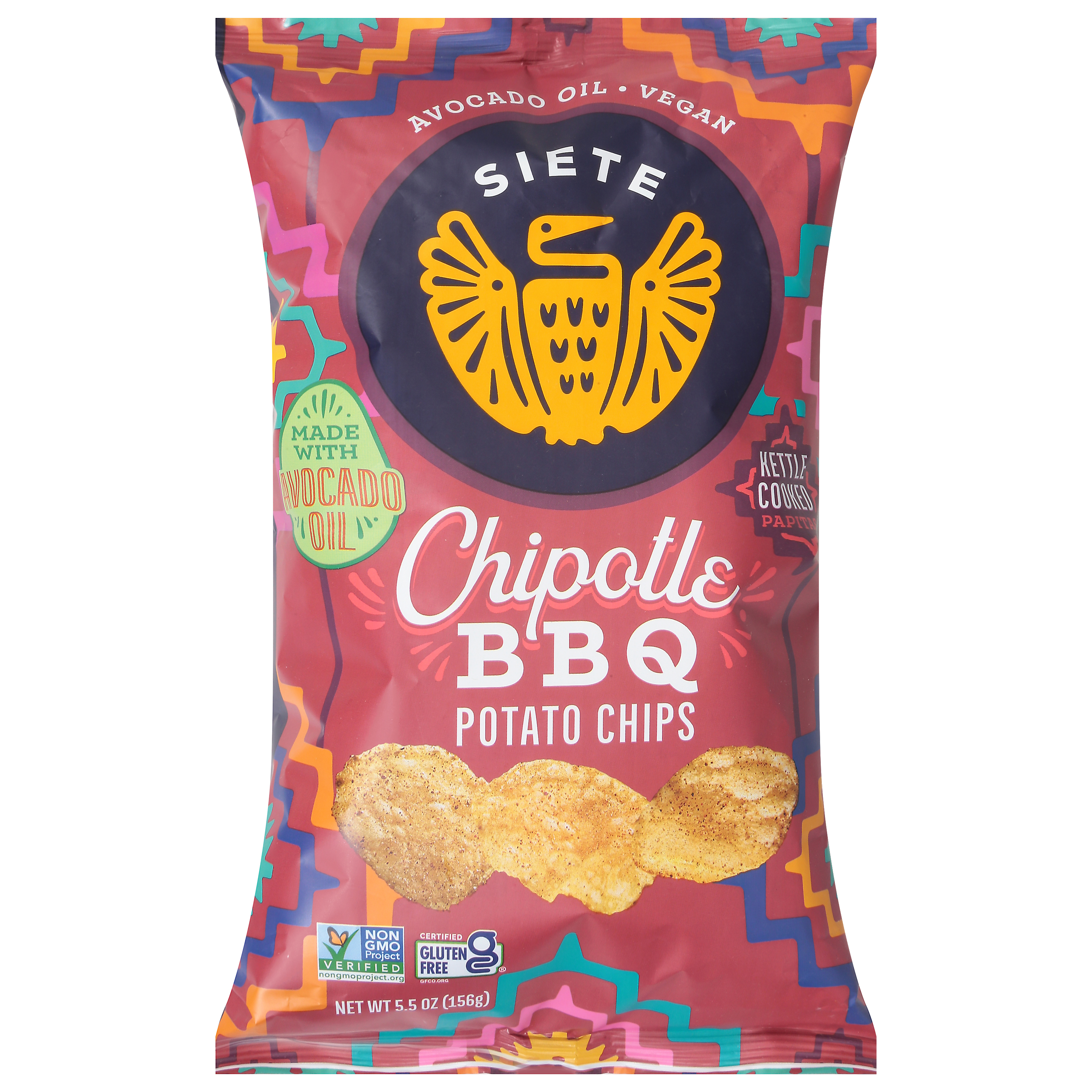 Siete Kettle Cooked Papitas Chipotle BBQ Potato Chips