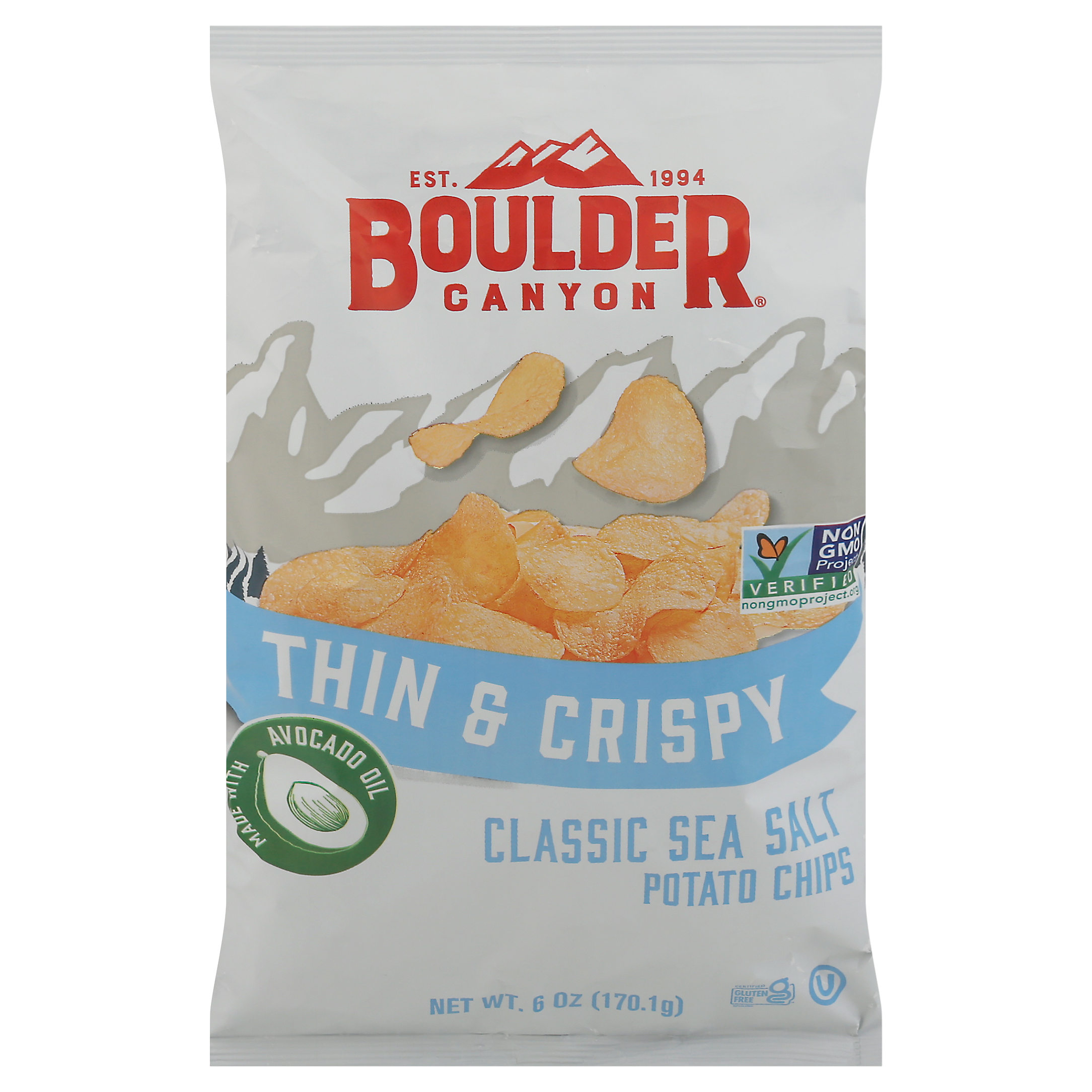 Boulder Canyon Thin & Crispy Classic Sea Salt Potato Chips