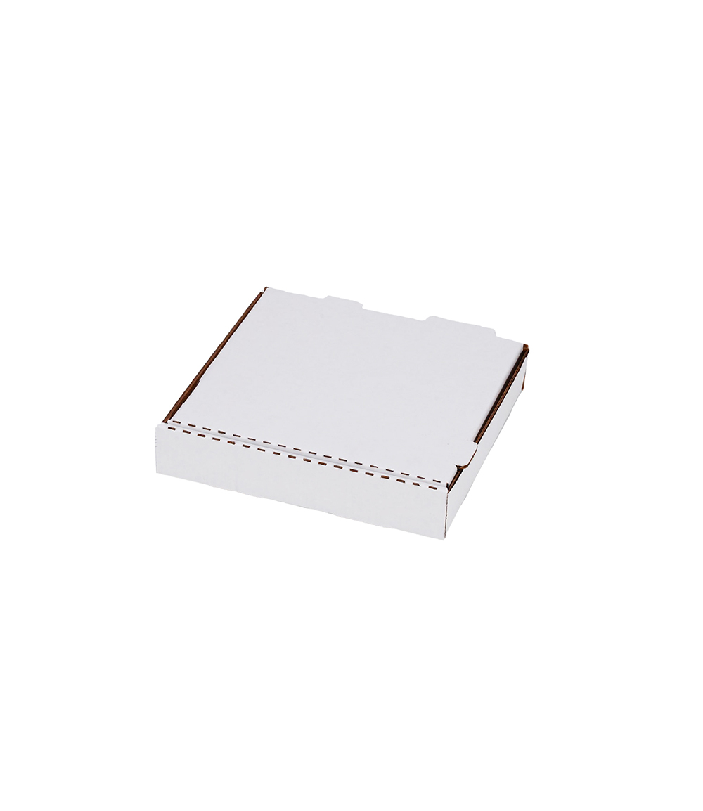 9" WHITE CORR. PIZZA BOX 50/CS 143133 UNPRINTED