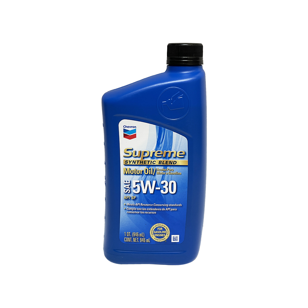 Chevron Motor Oil, 5W-30, Synthetic 1 qt