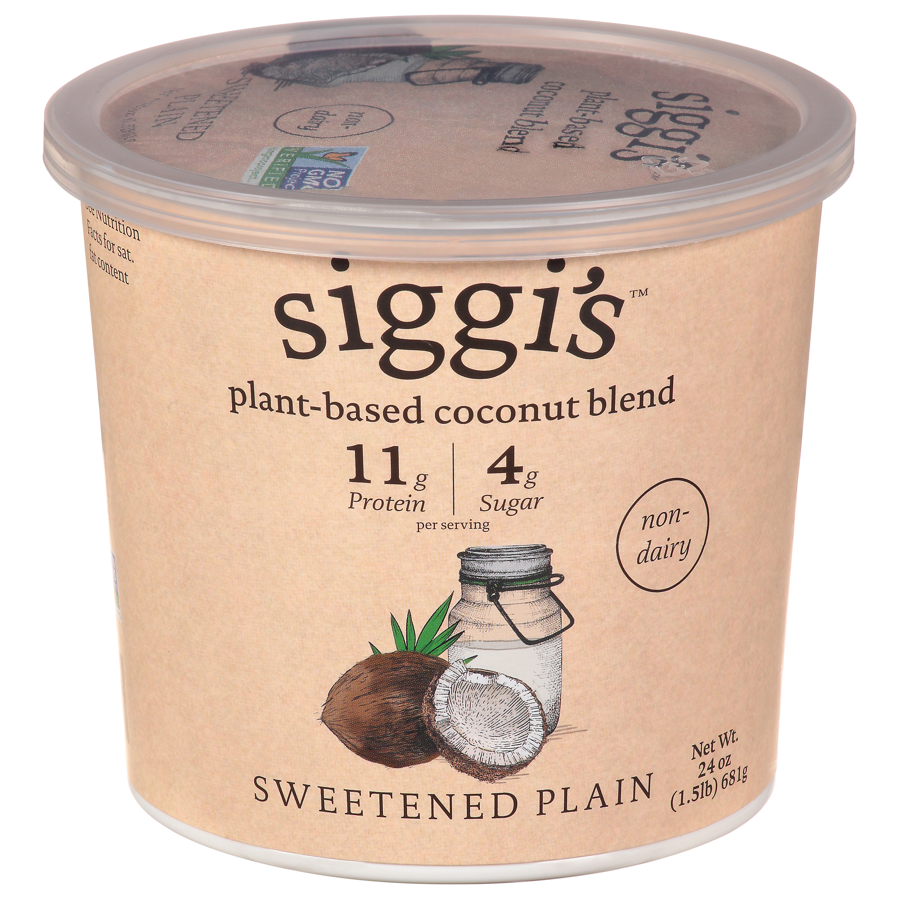 Siggi's Non-Dairy Plant-Based Sweetened Plain Coconut Blend
