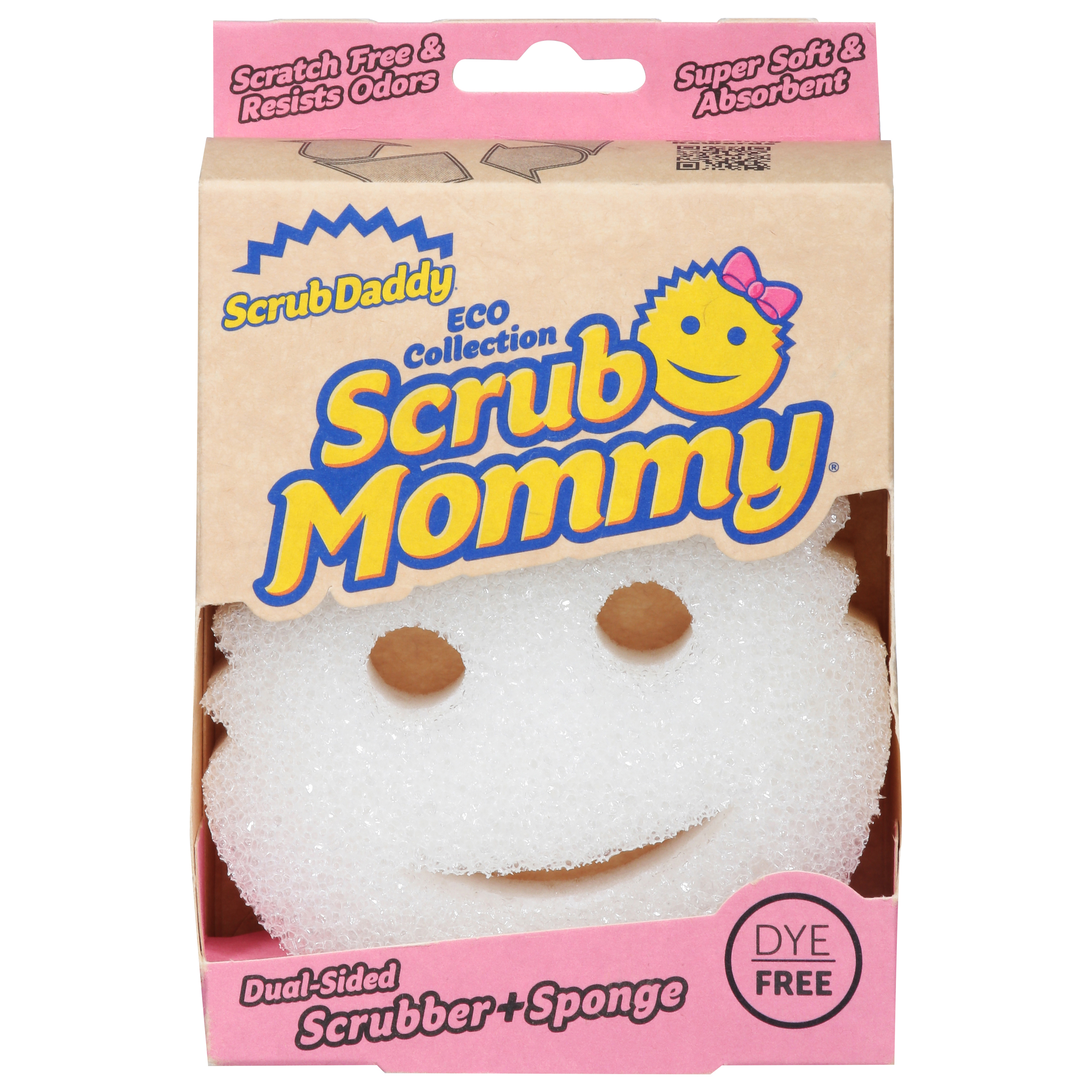 Scrub Daddy Scrub Mommy Dual-Sided Scrubber+Sponge