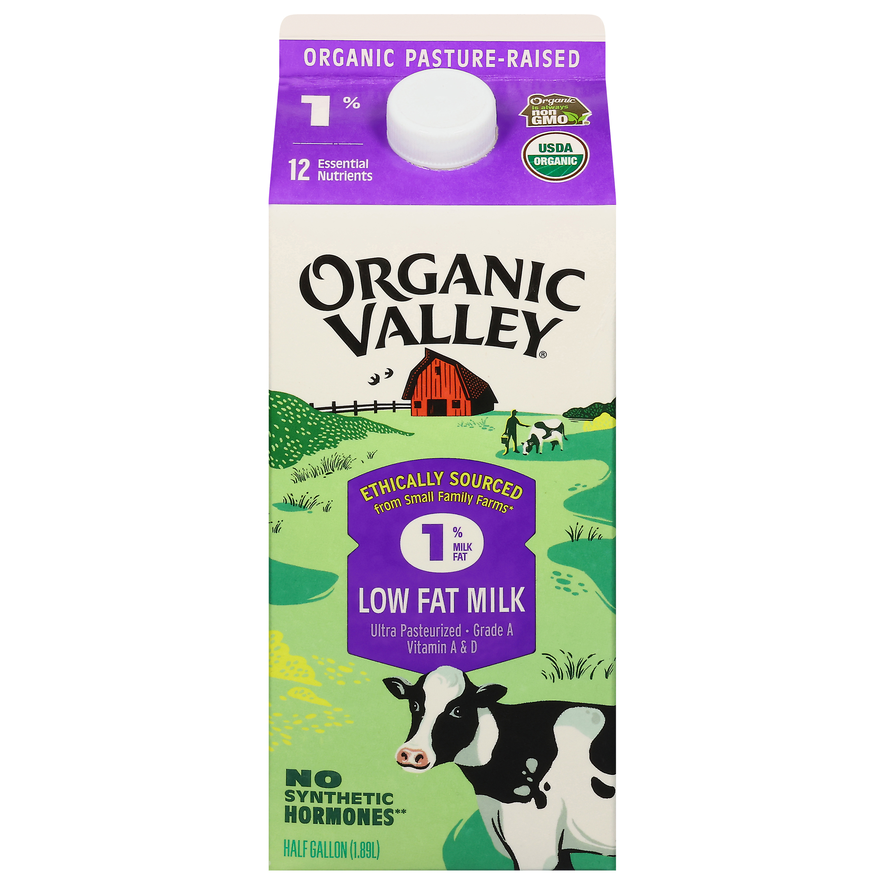 Organic Valley Low Fat 1% Milkfat Milk