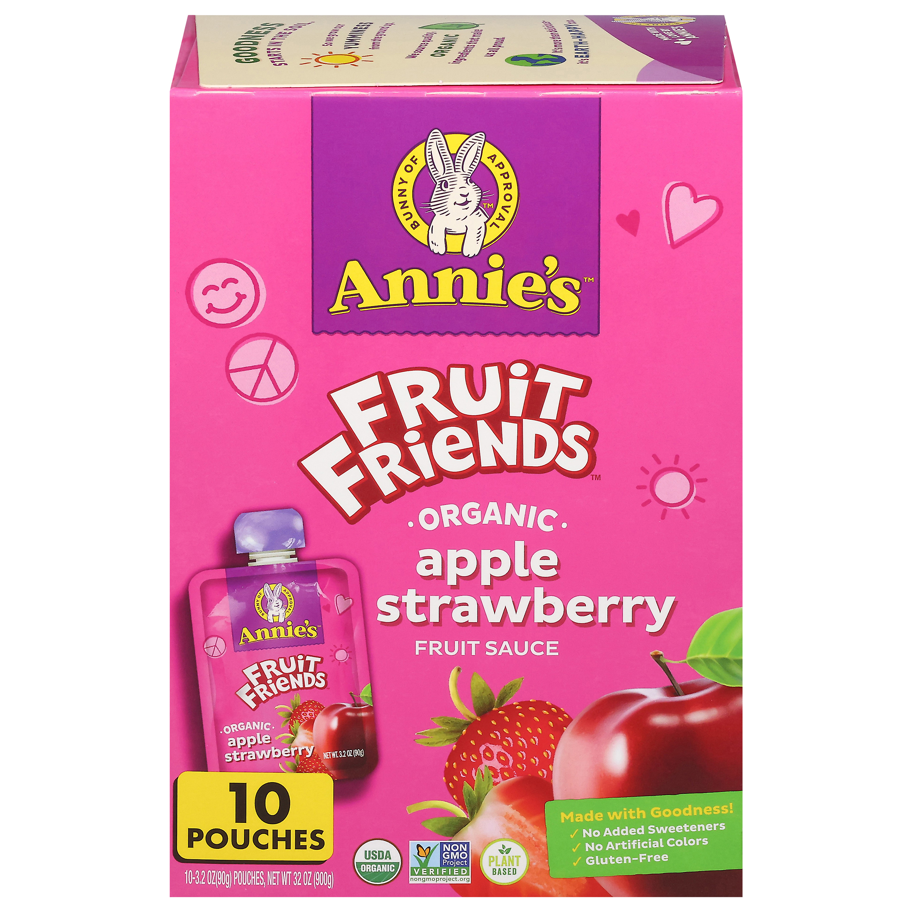 Annie's Fruit Friends Organic Apple Strawberry Fruit Sauce
