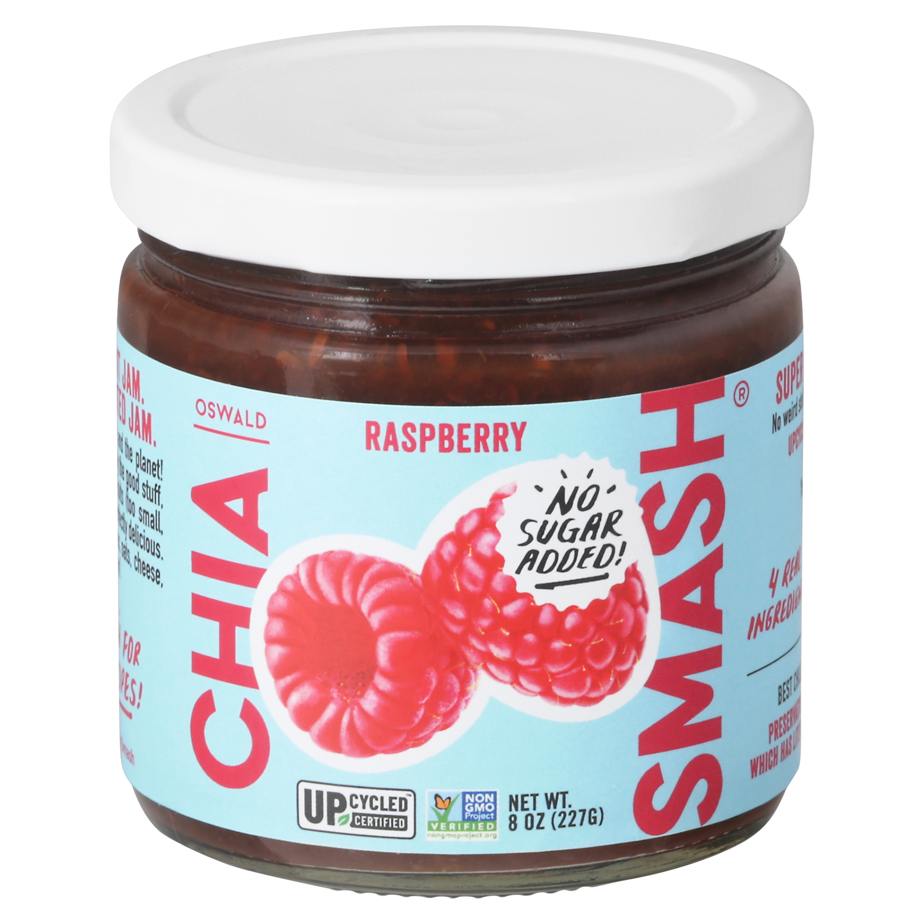 Oswald No Sugar Added Raspberry Chia Smash