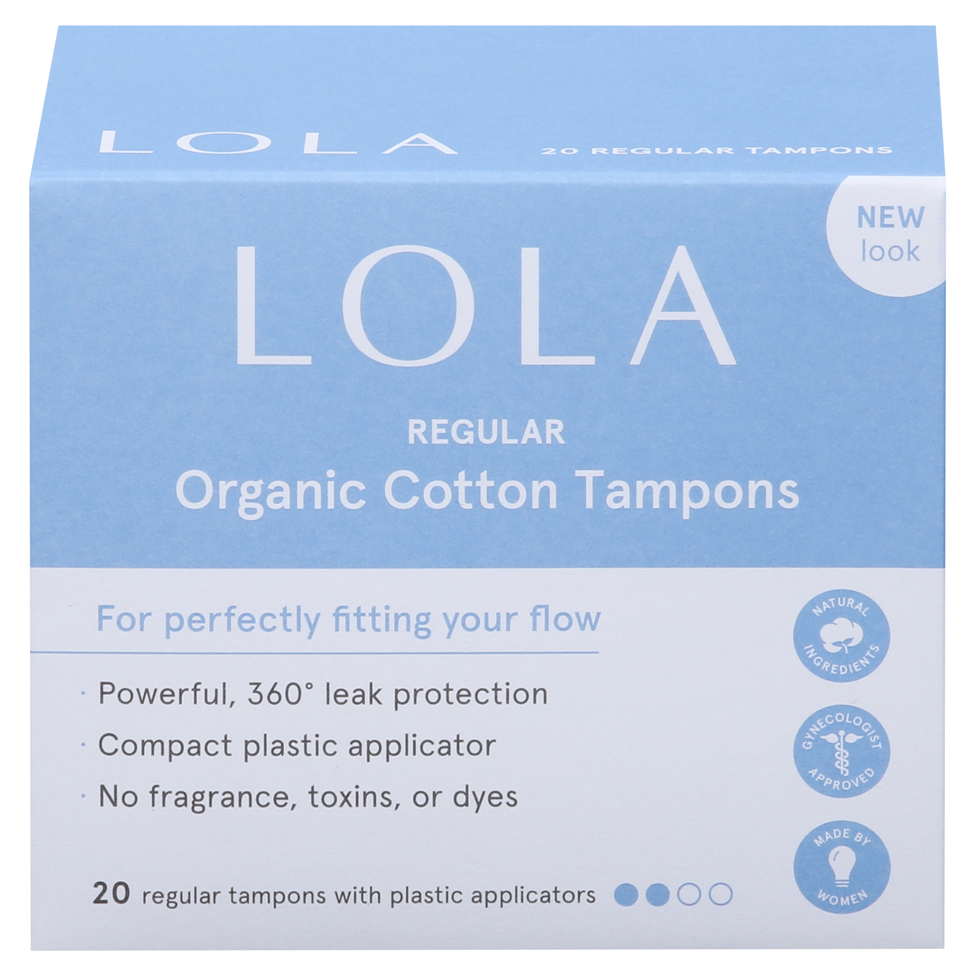 Lola Regular Organic Cotton Tampons
