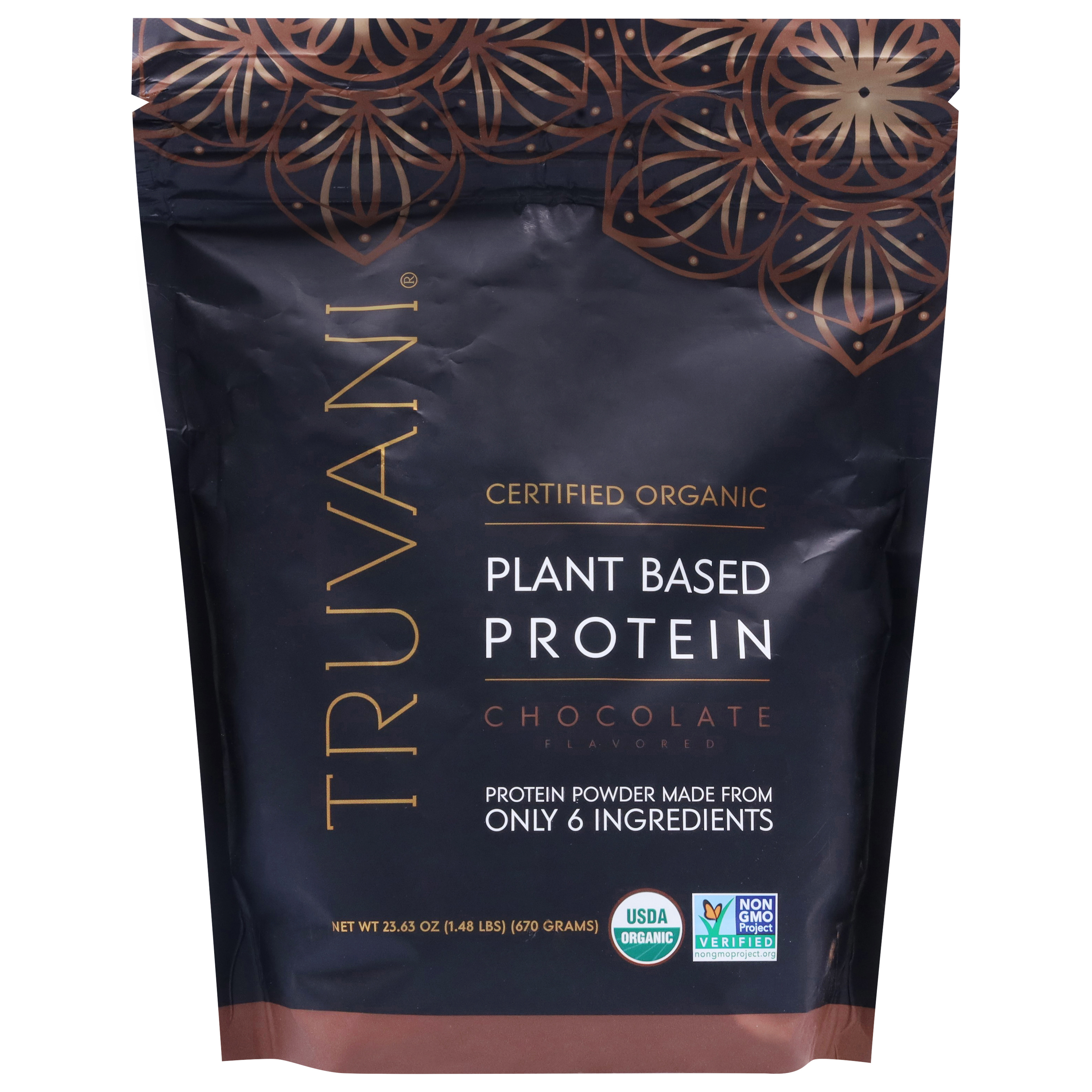 Truvani Plant Based Chocolate Flavored Protein Powder