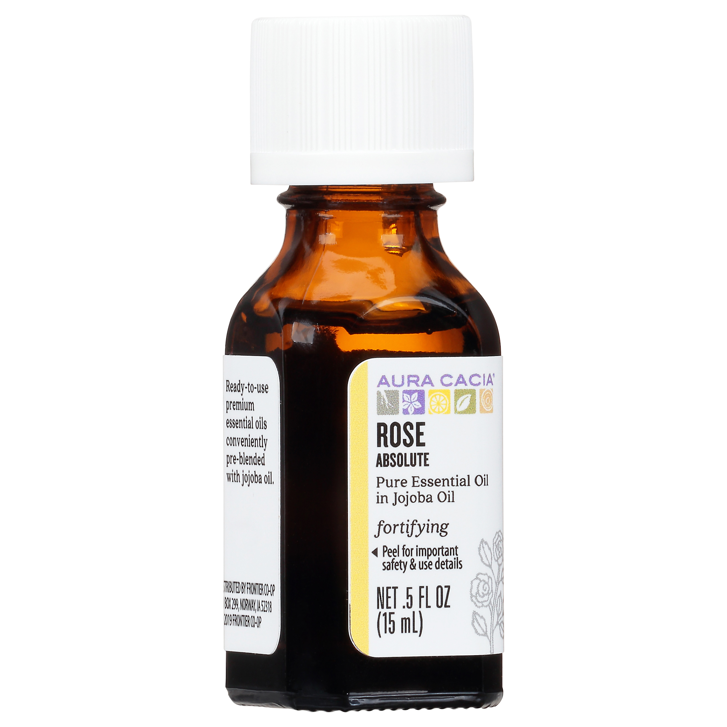 Aura Cacia Absolute Fortifying Rose Pure Essential Oil in Jojoba Oil