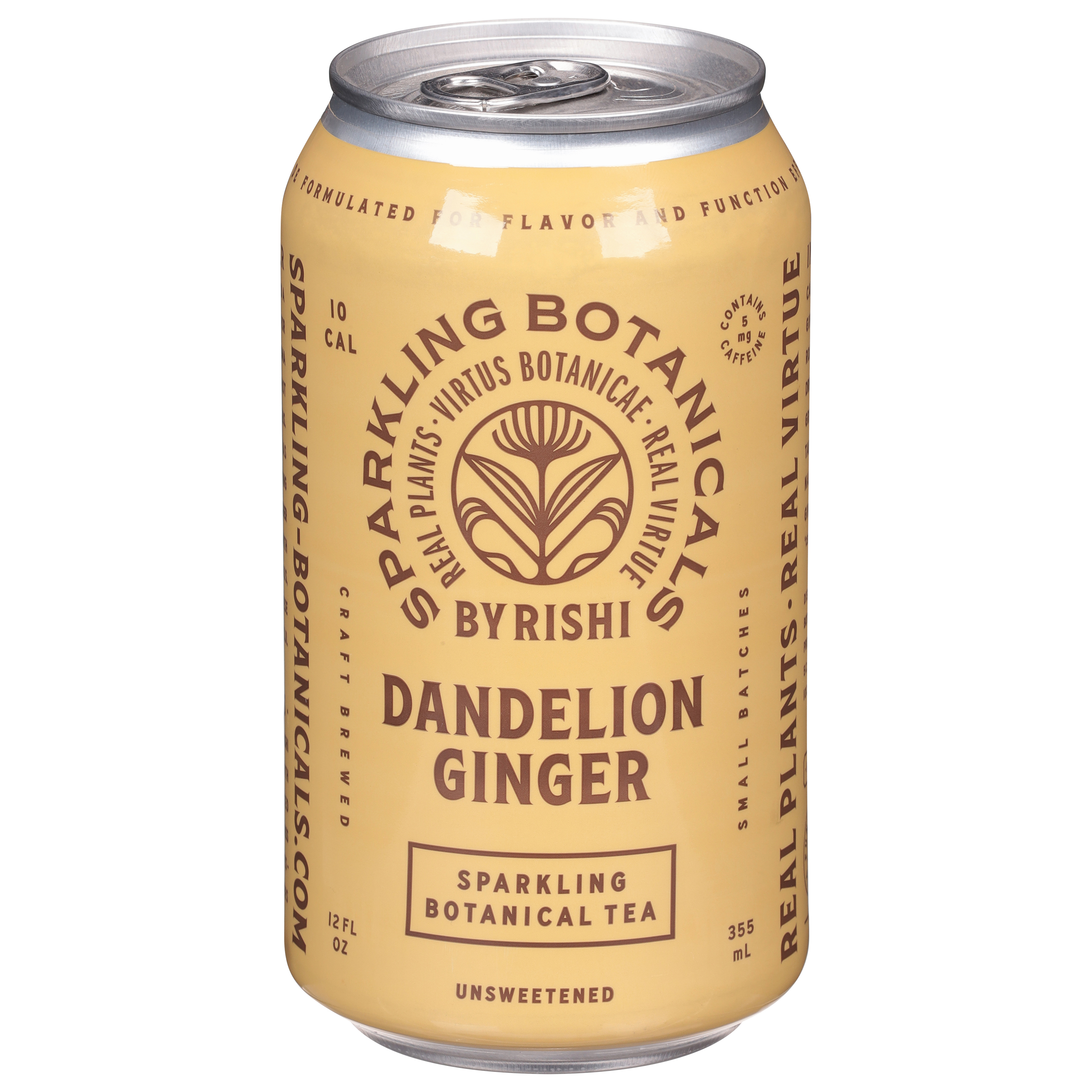 Sparkling Botanicals Unsweetened Sparkling Dandelion Ginger Botanical Tea