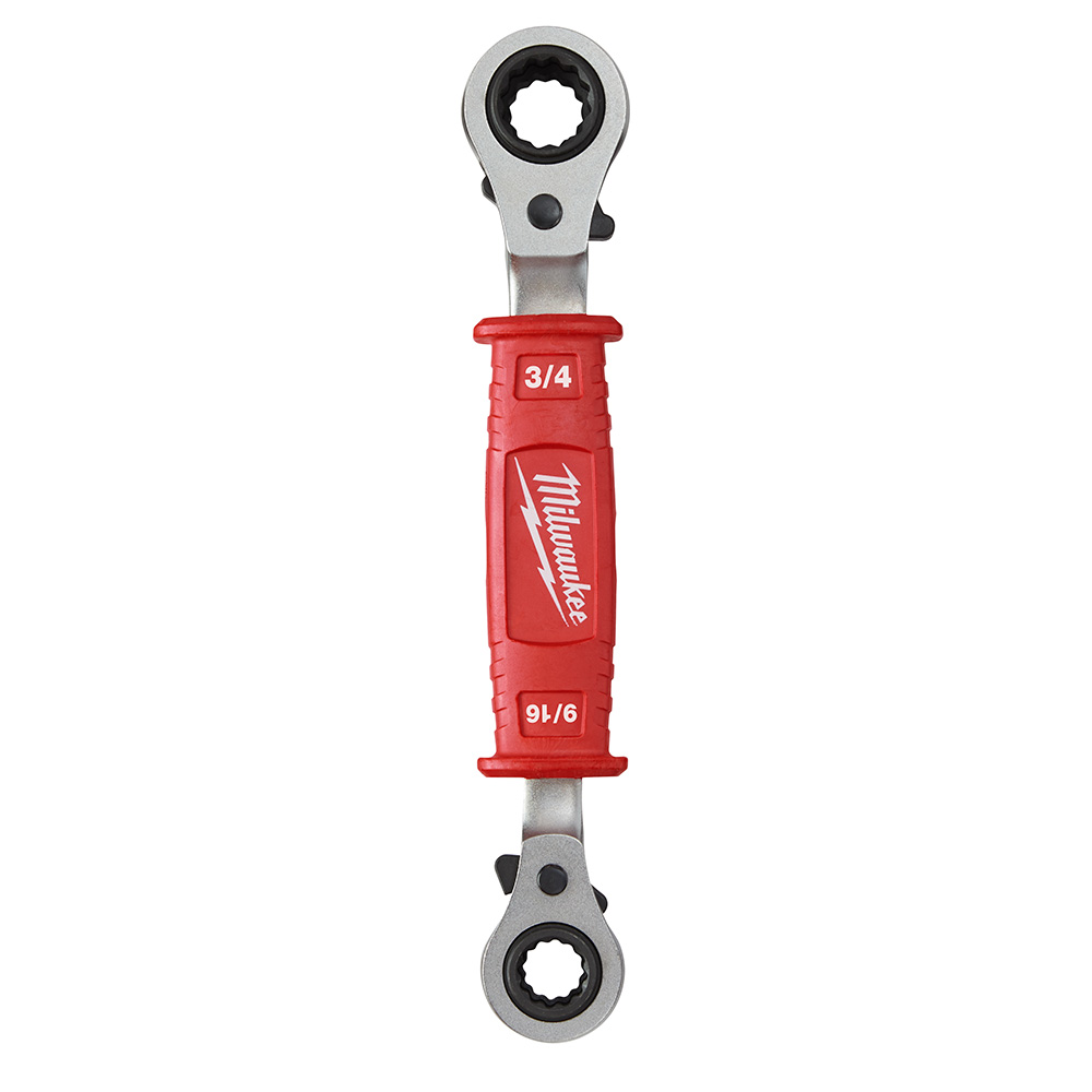 Lineman's 4-in-1 Insulated Ratcheting Box Wrench