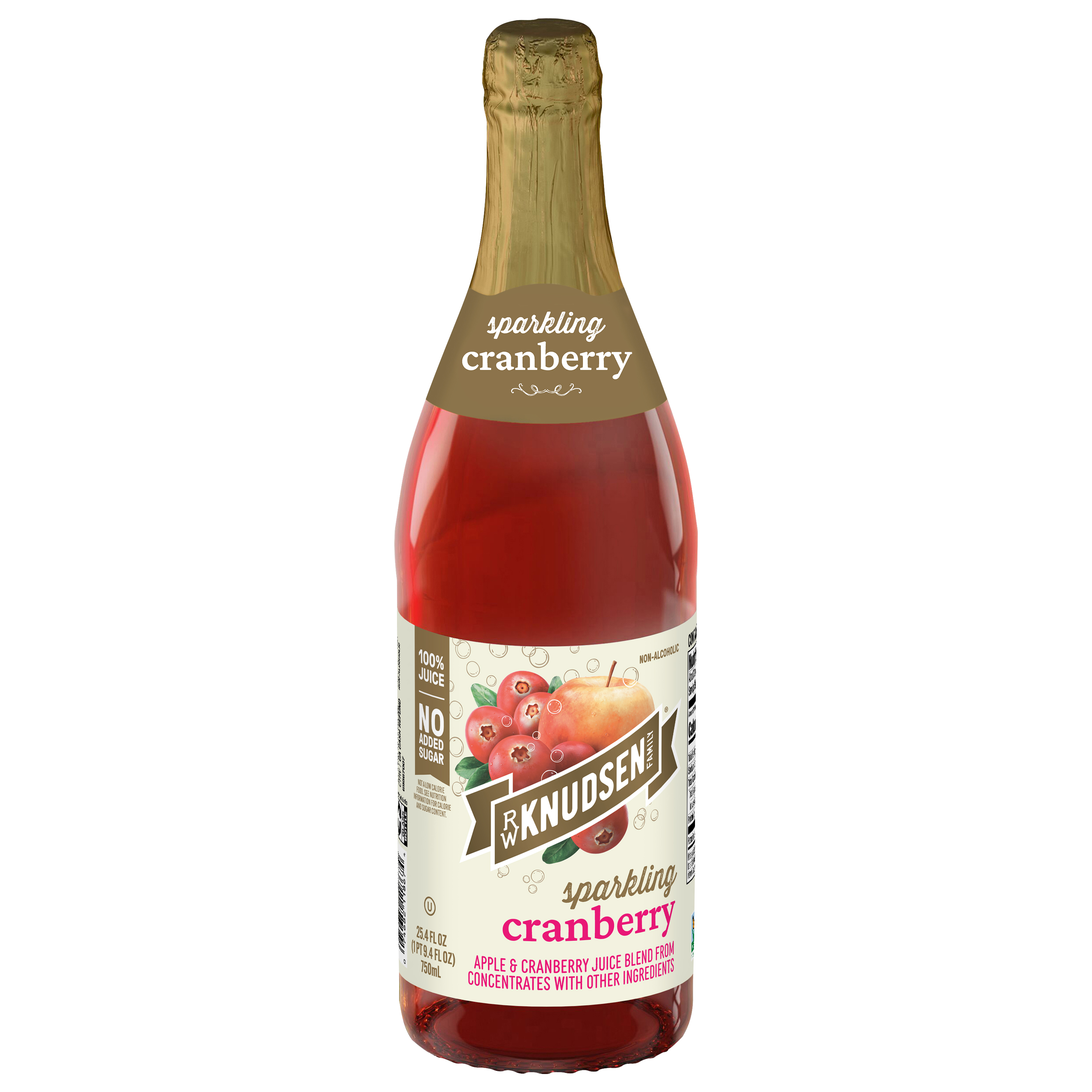 RW Knudsen Family Sparkling Cranberry Apple & Cranberry Juice Blend