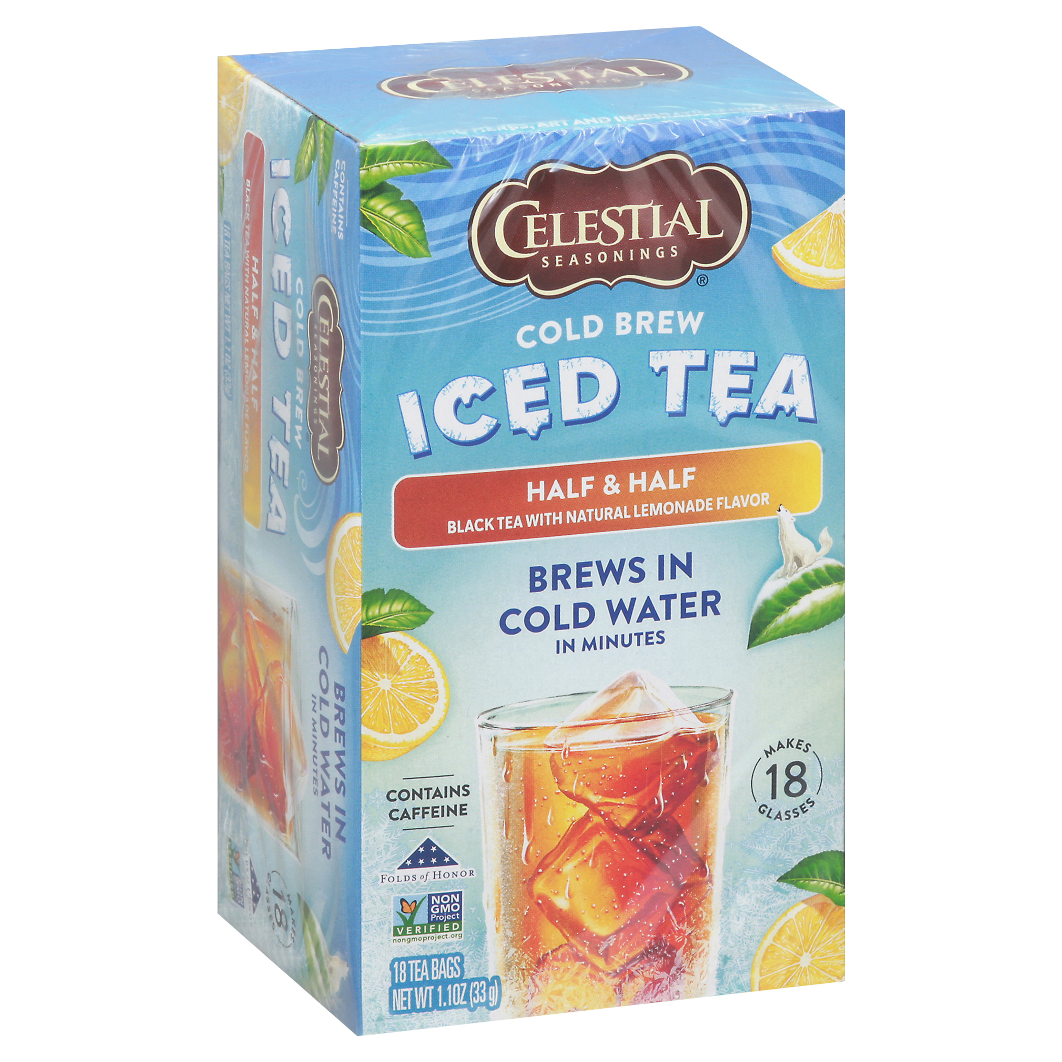 Celestial Seasonings Tea Bags Cold Brew Half & Half Iced Tea