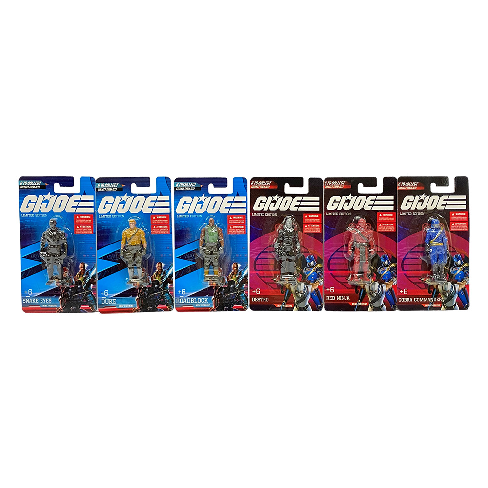 G.I.Joe Minifigures 2.55" 6 Assorted