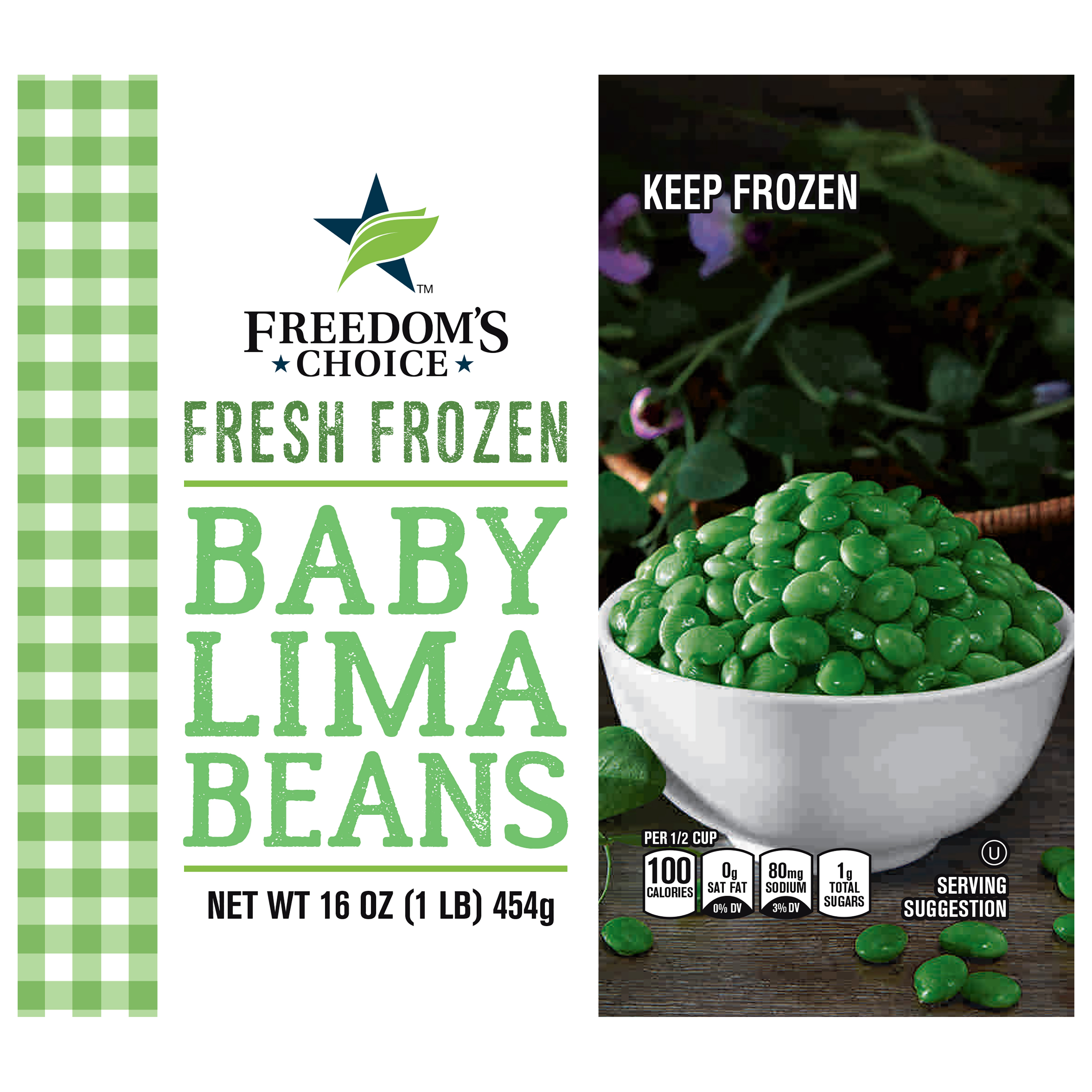 Freedom's Choice Fresh Frozen Baby Lima Beans 16 oz