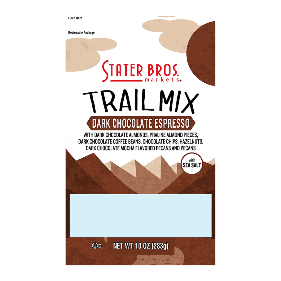 Stater Bros. Markets Dark Chocolate Espresso Trail Mix 10 oz Package