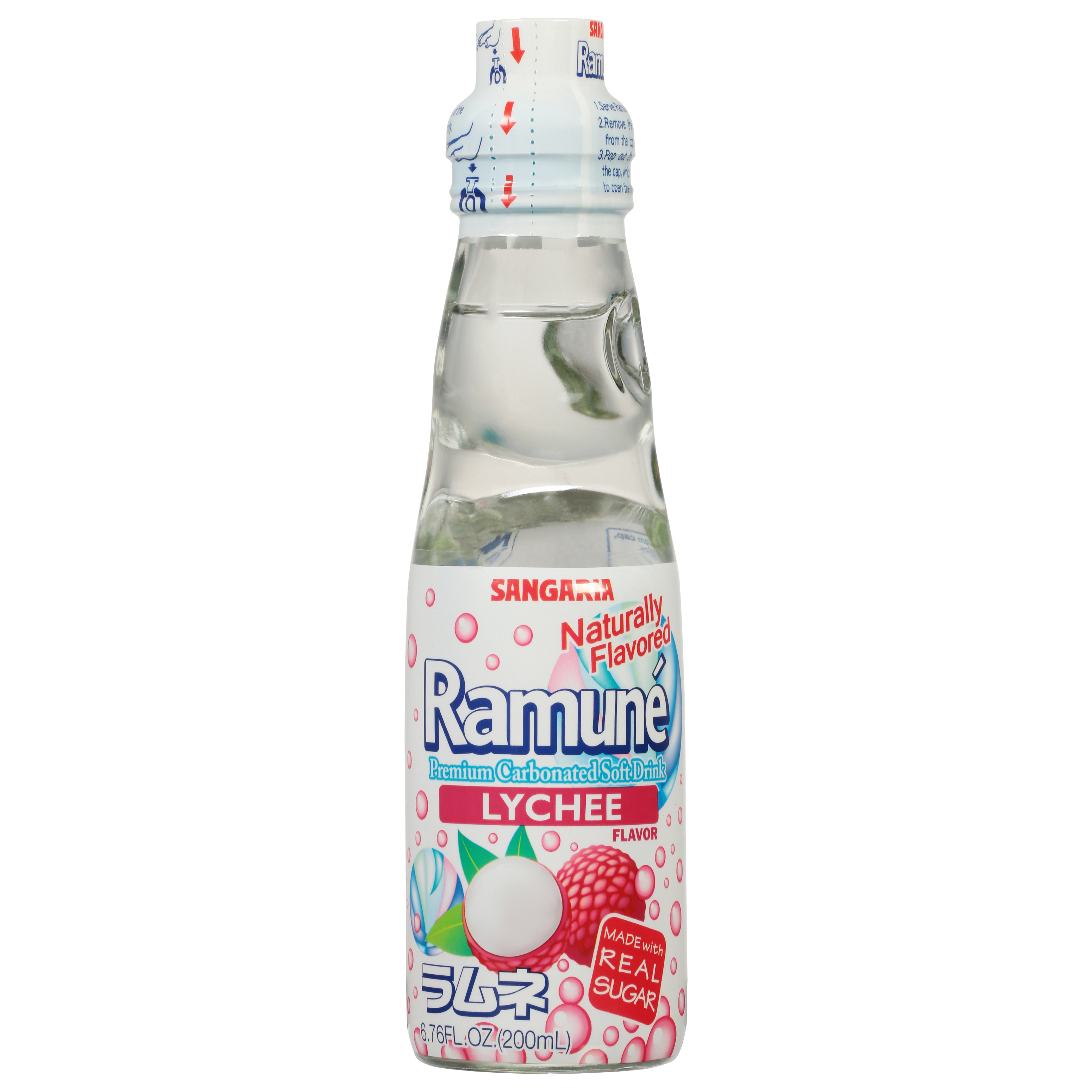 Ramune Lychee Flavor Soft Drink