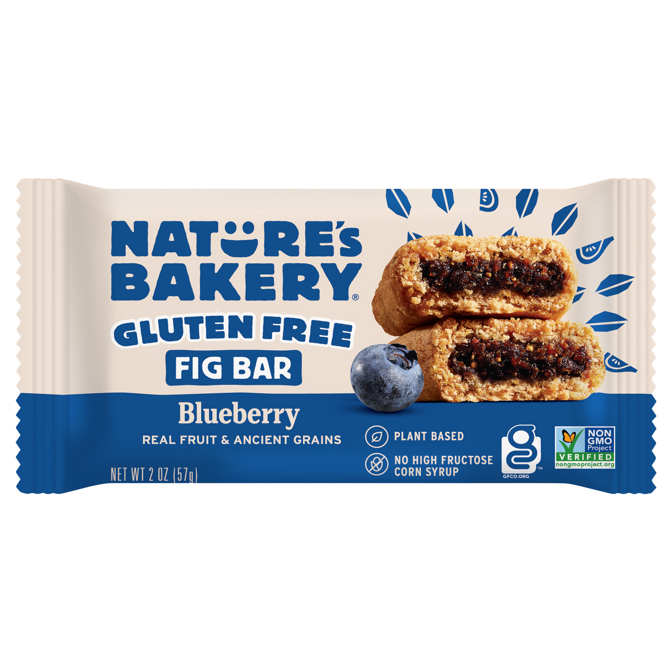 Nature's Bakery Blueberry Gluten Free Fig Bar, Snack Bar,