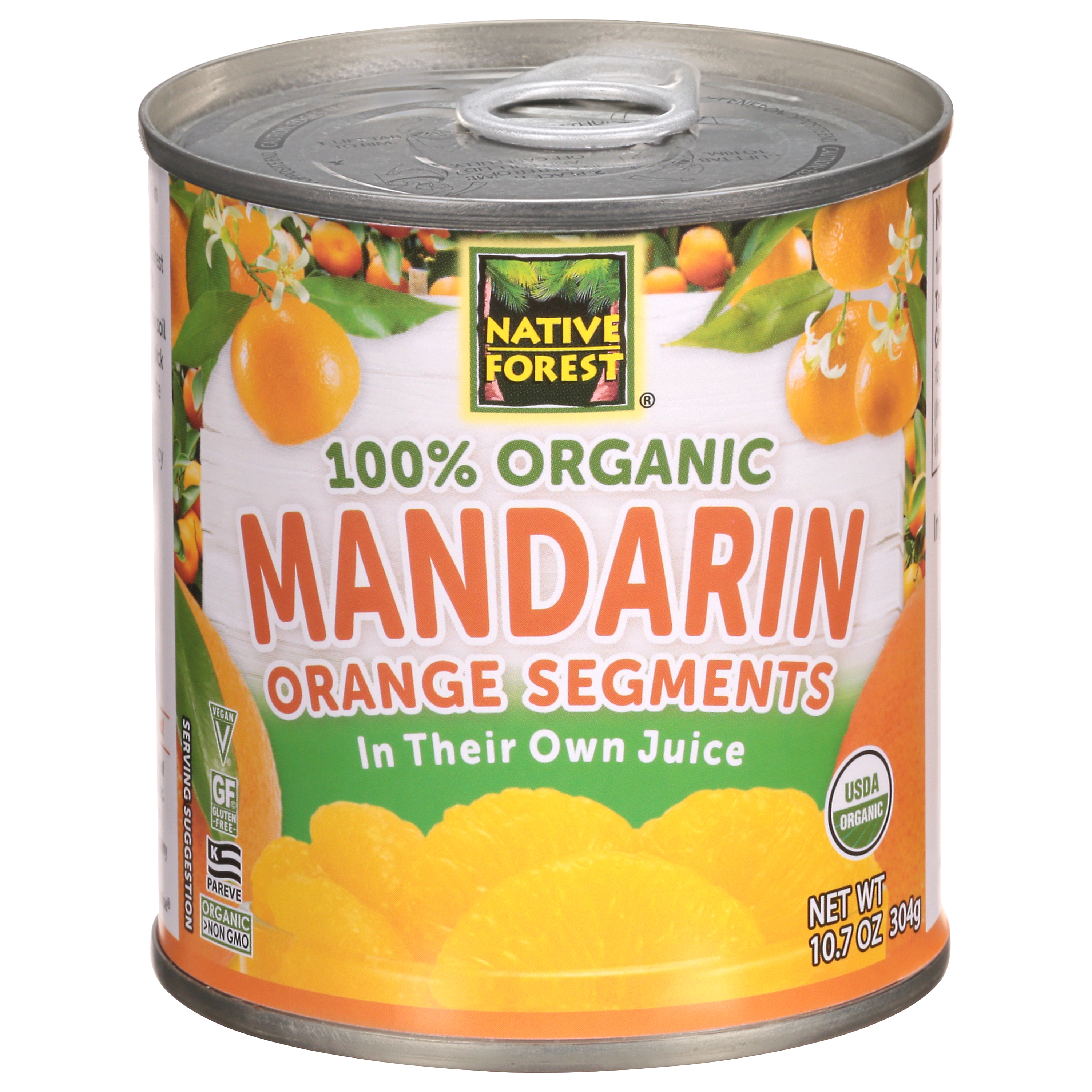 Native Forest Mandarin 100% Organic Orange Segments