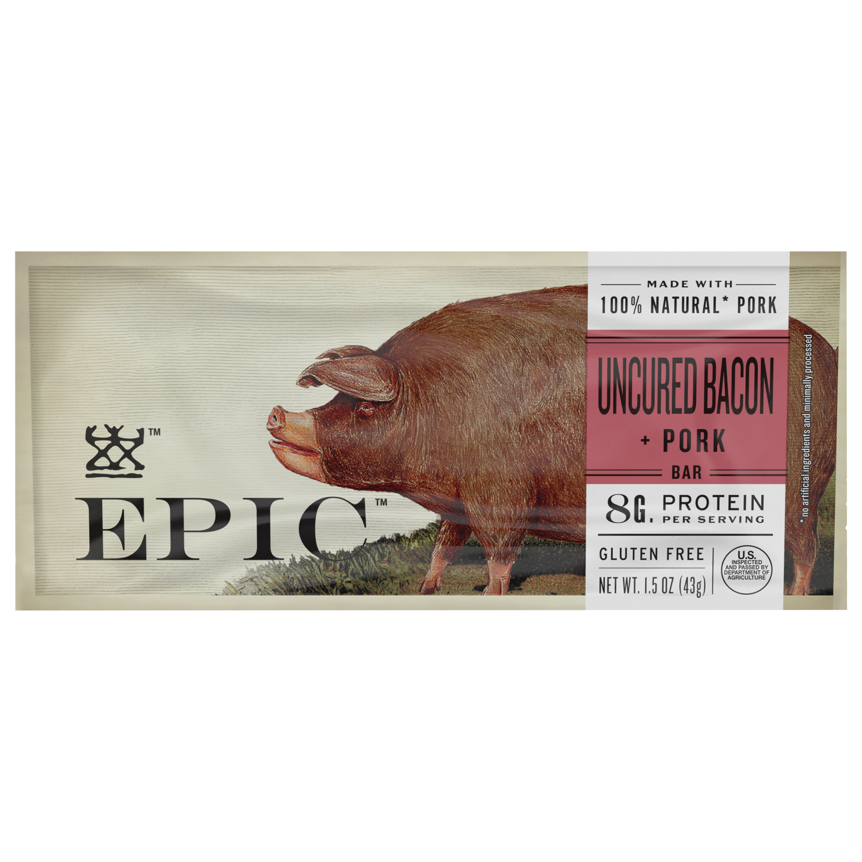 EPIC Uncured Bacon Protein Bar,