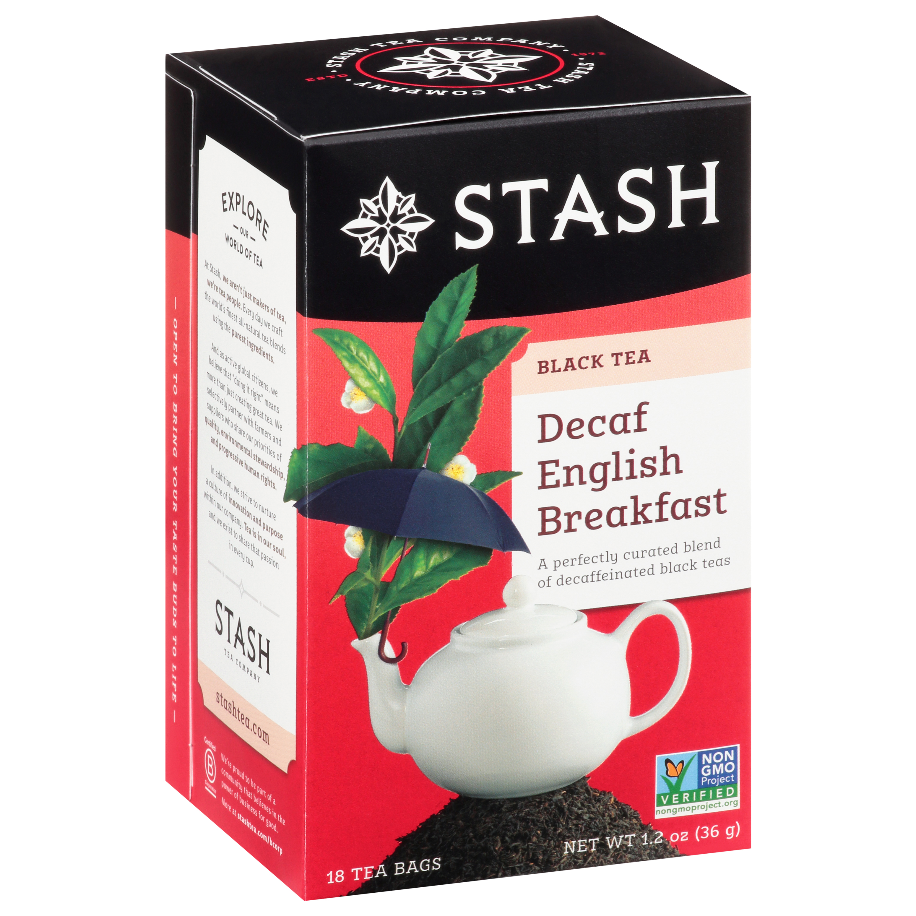 Stash Tea Bags Decaf English Breakfast Black Tea
