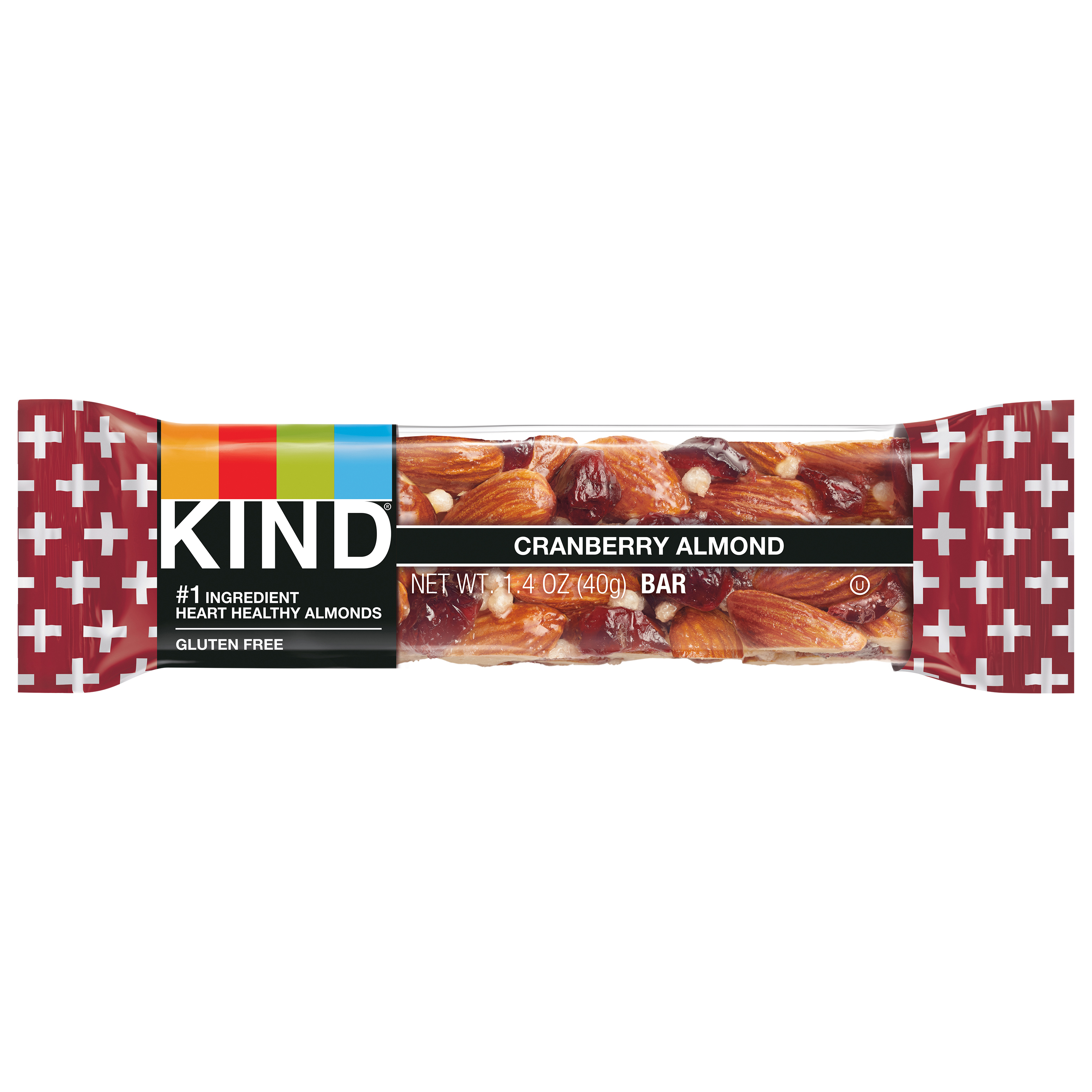 KIND Healthy Snack Bar, Cranberry Almond, 5g Protein, Gluten Free Bars, 1.4 OZ,