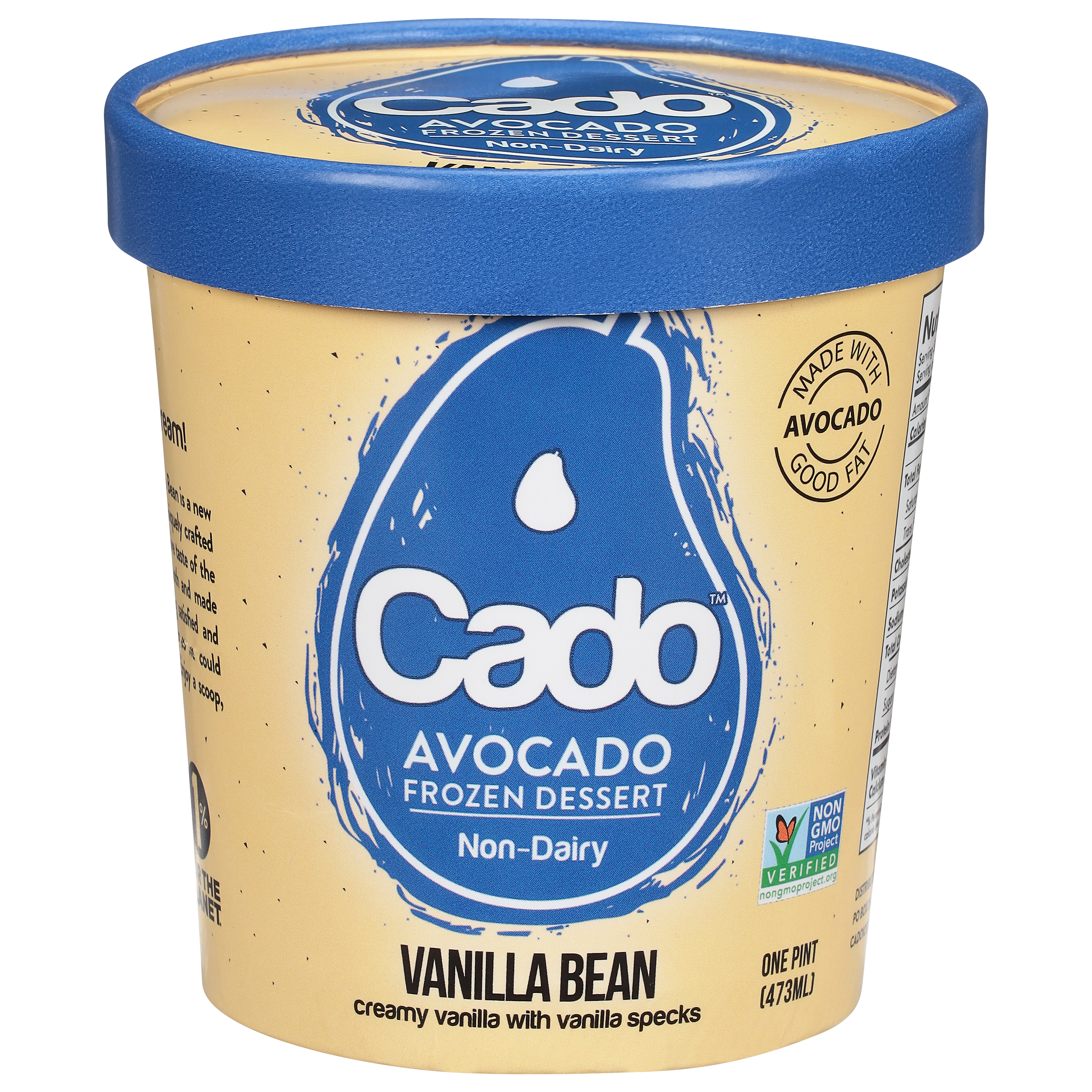 Cado Non-Dairy Avocado Vanilla Bean Frozen Dessert
