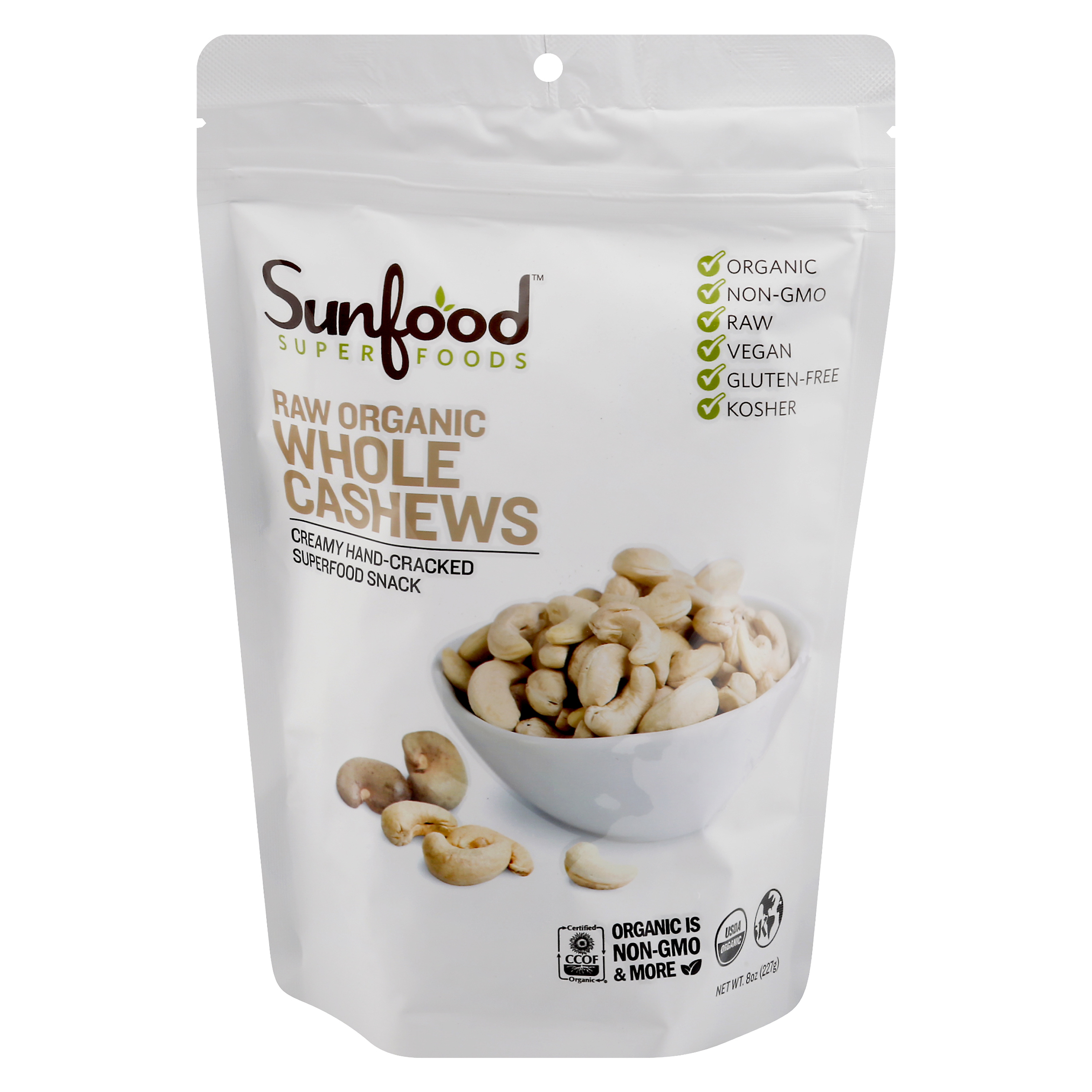 SunFood Superfoods Whole Cashews