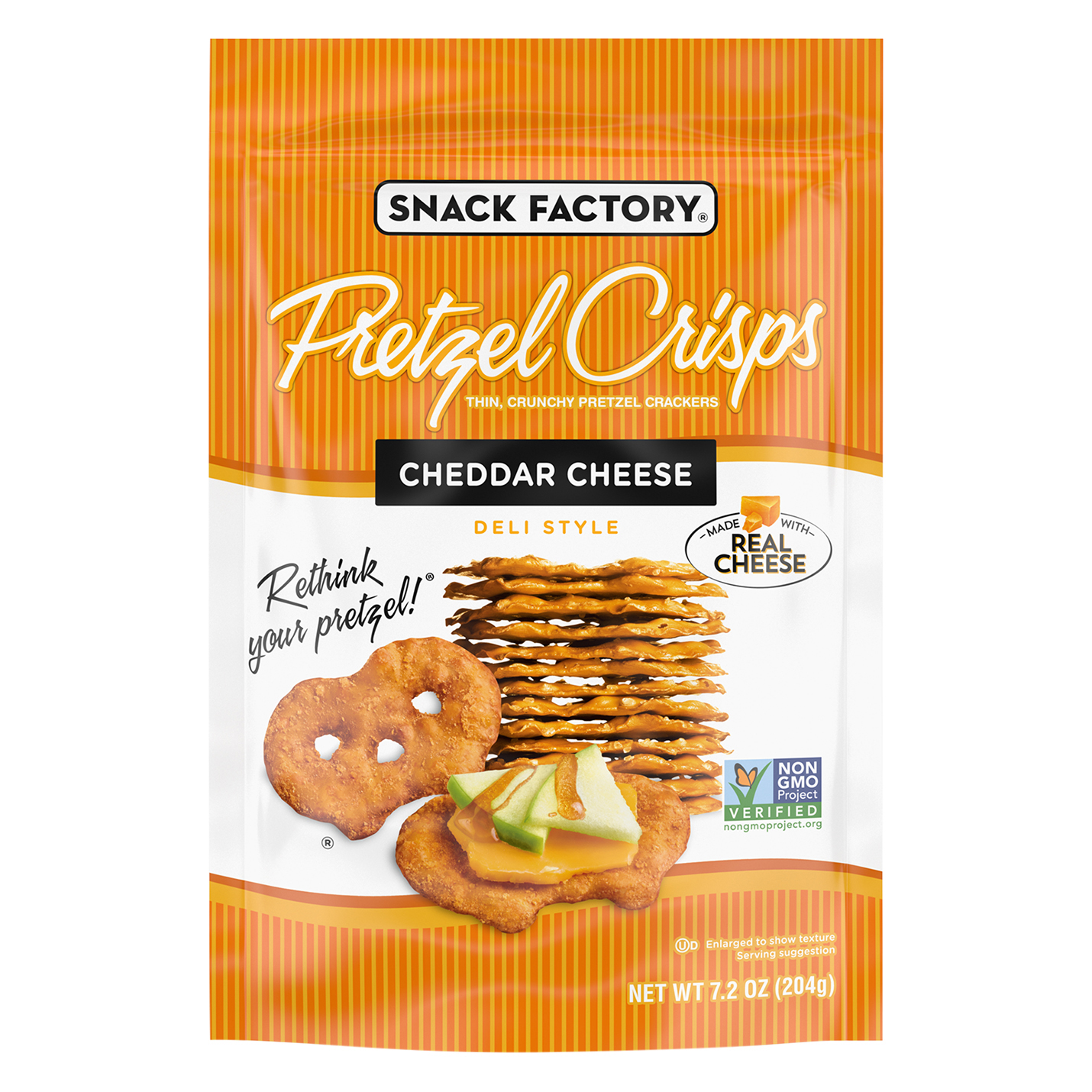 Snack Factory Deli Style Cheddar Cheese Pretzel Crisps