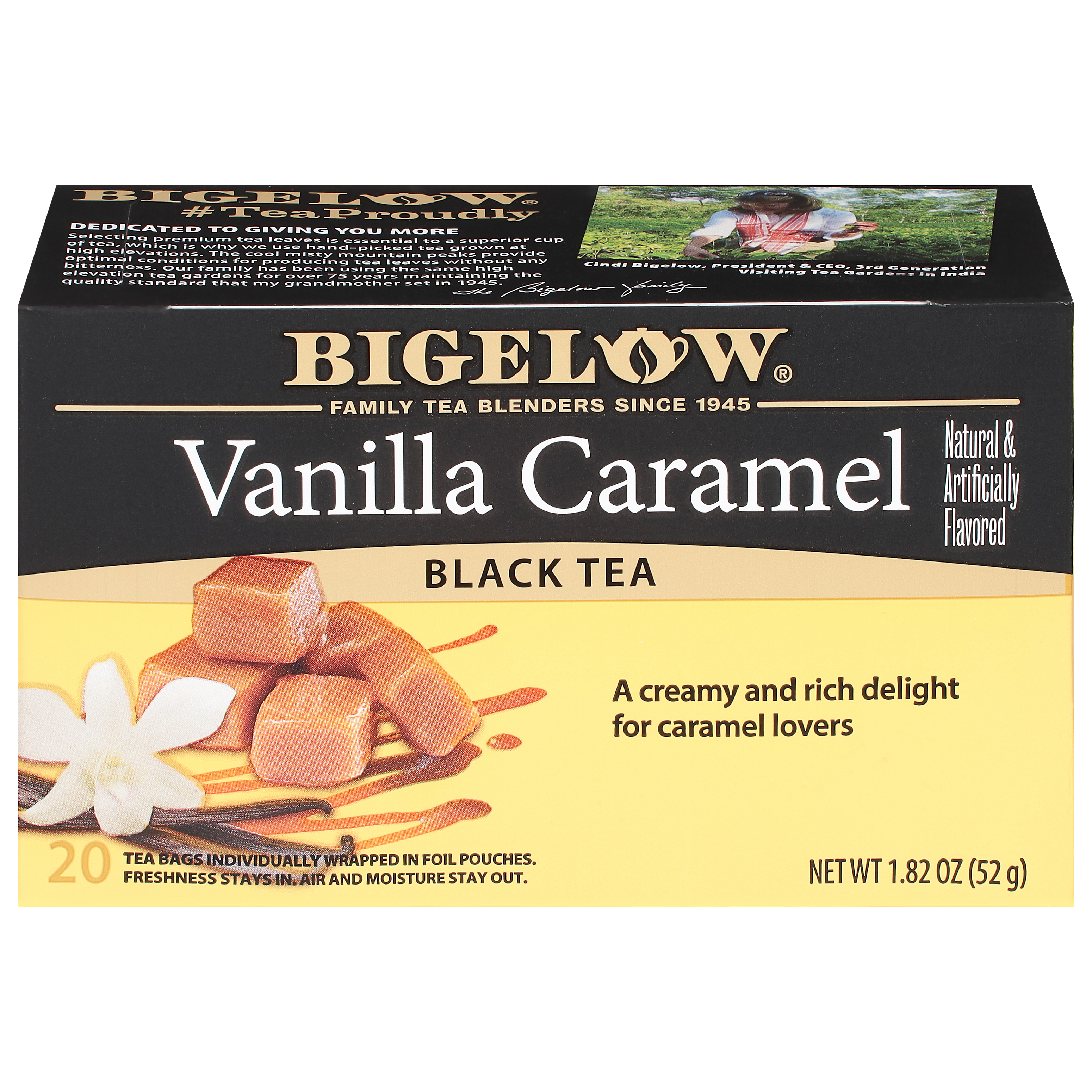 Bigelow Tea Bags Vanilla Caramel Black Tea