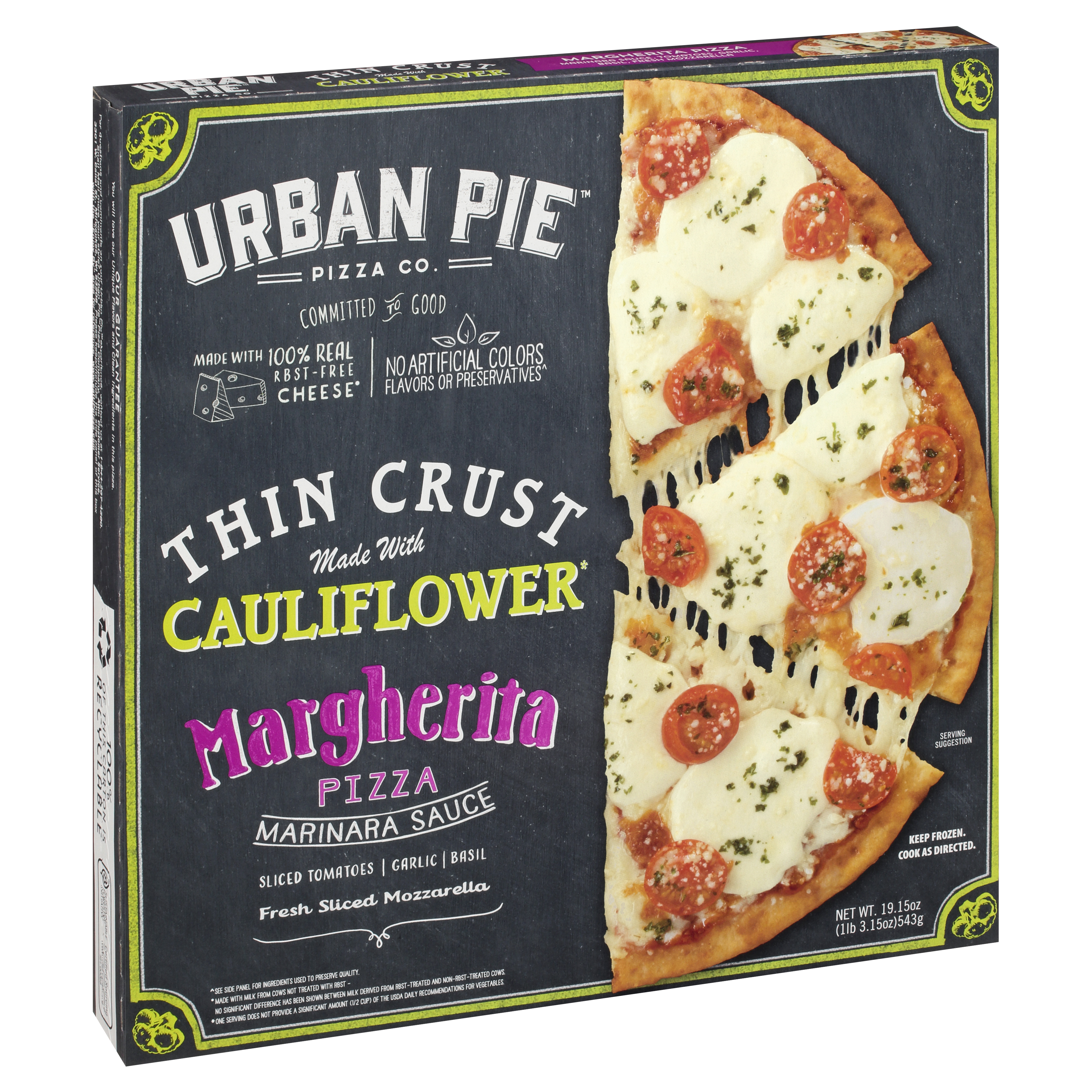 Urban Pie Thin Crust Made With Cauliflower Margherita Pizza
