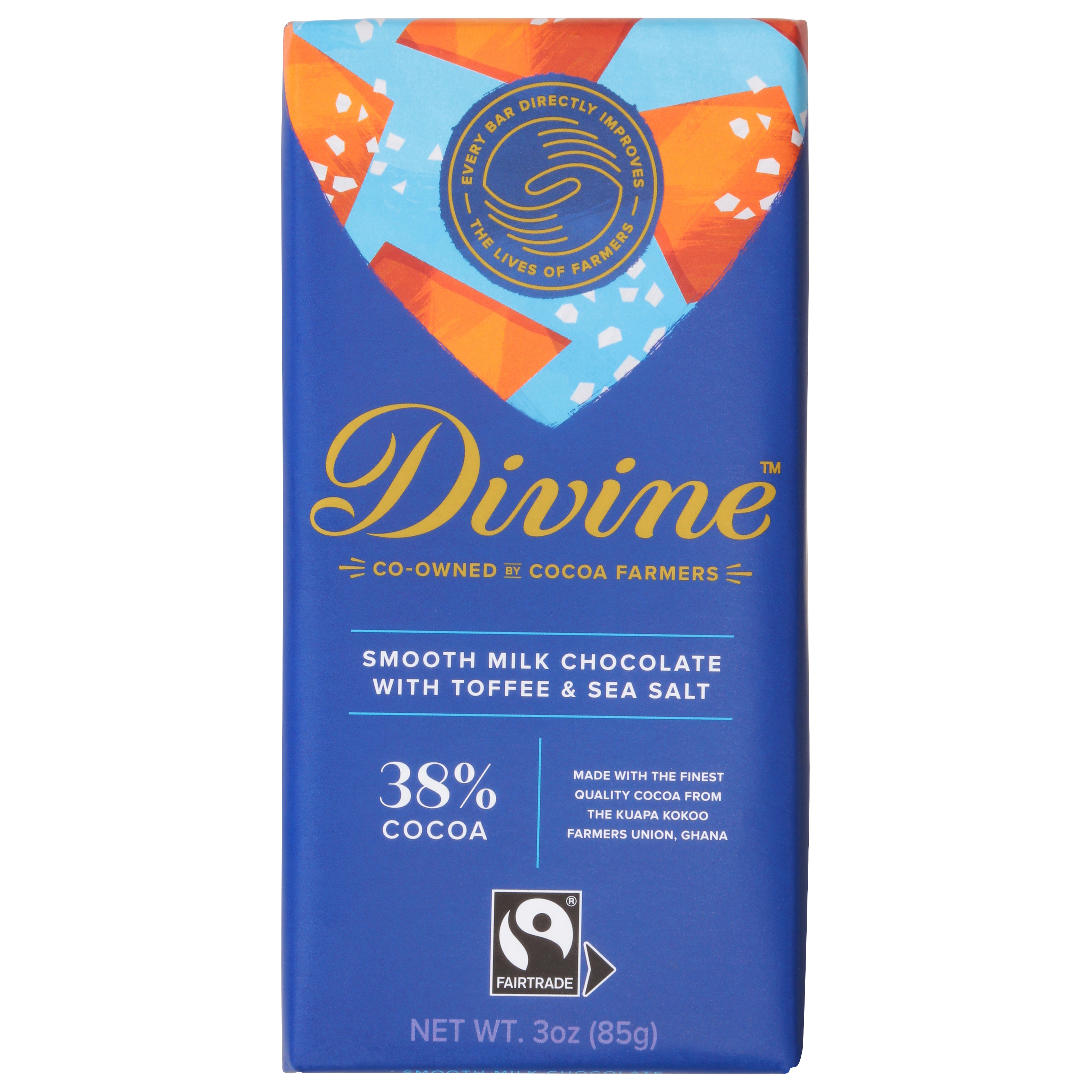 Divine Smooth Milk Chocolate with Toffee & Sea Salt