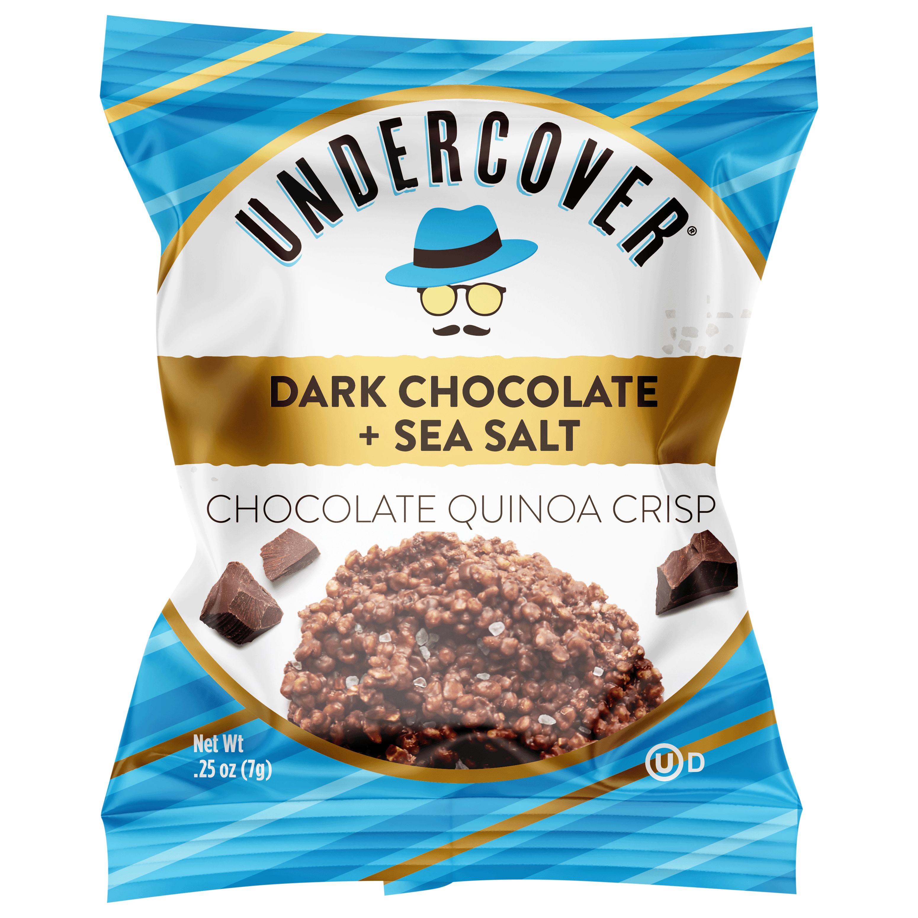 Undercover Dark Chocolate + Sea Salt, 125 CT Individually Wrapped Crisps (.25oz each)