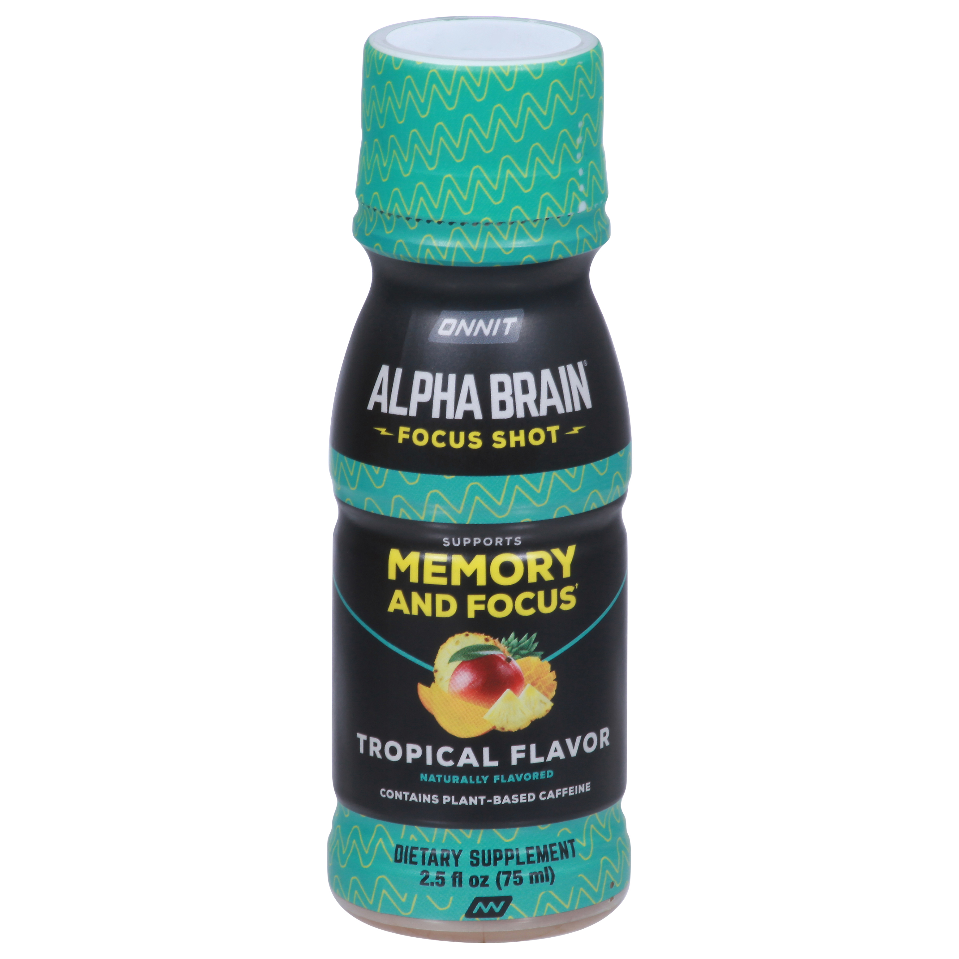 Onnit Alpha Brain Supports Memory and Focus Tropical Flavor Focus Shot