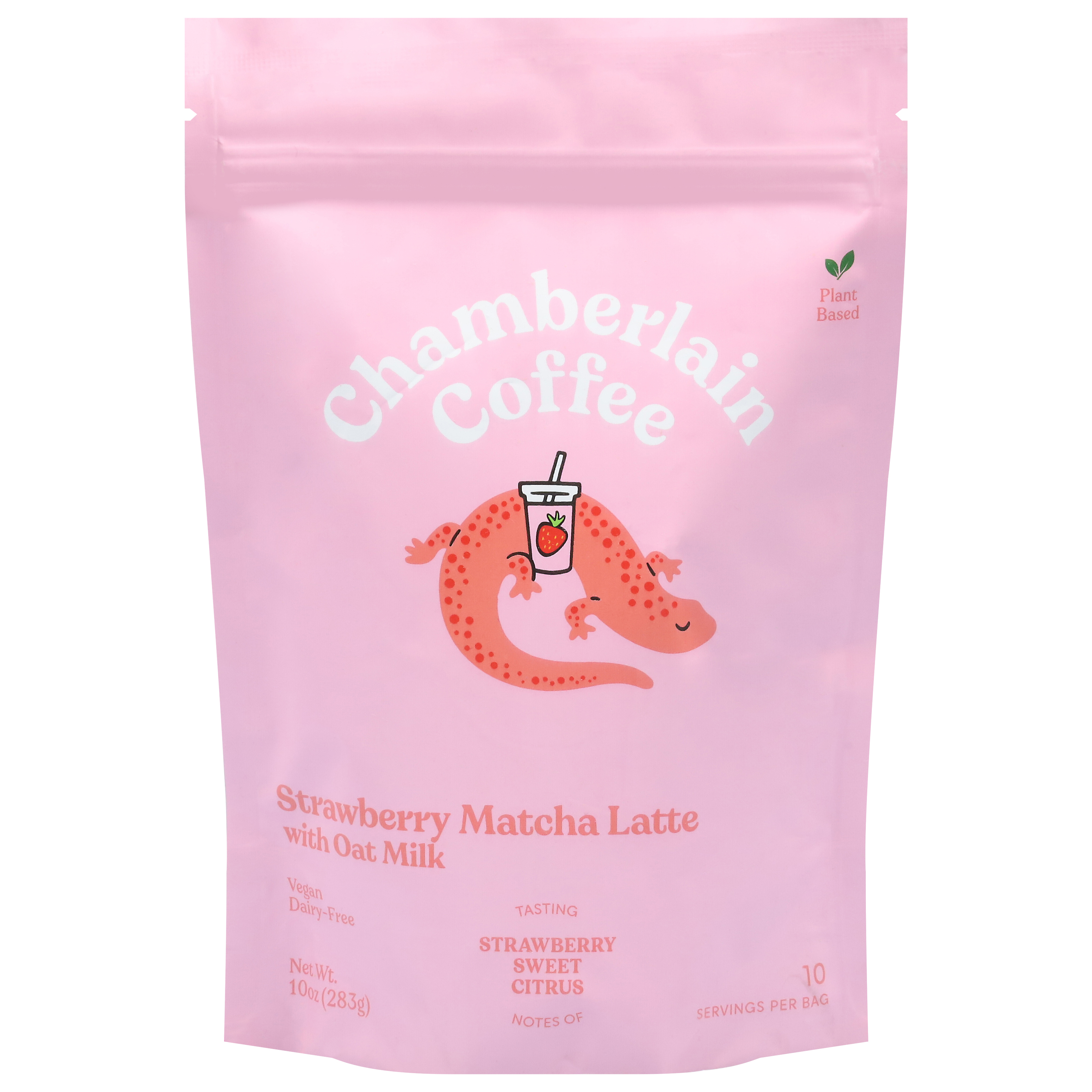 Chamberlain Coffee Strawberry Matcha Latte with Oat Milk
