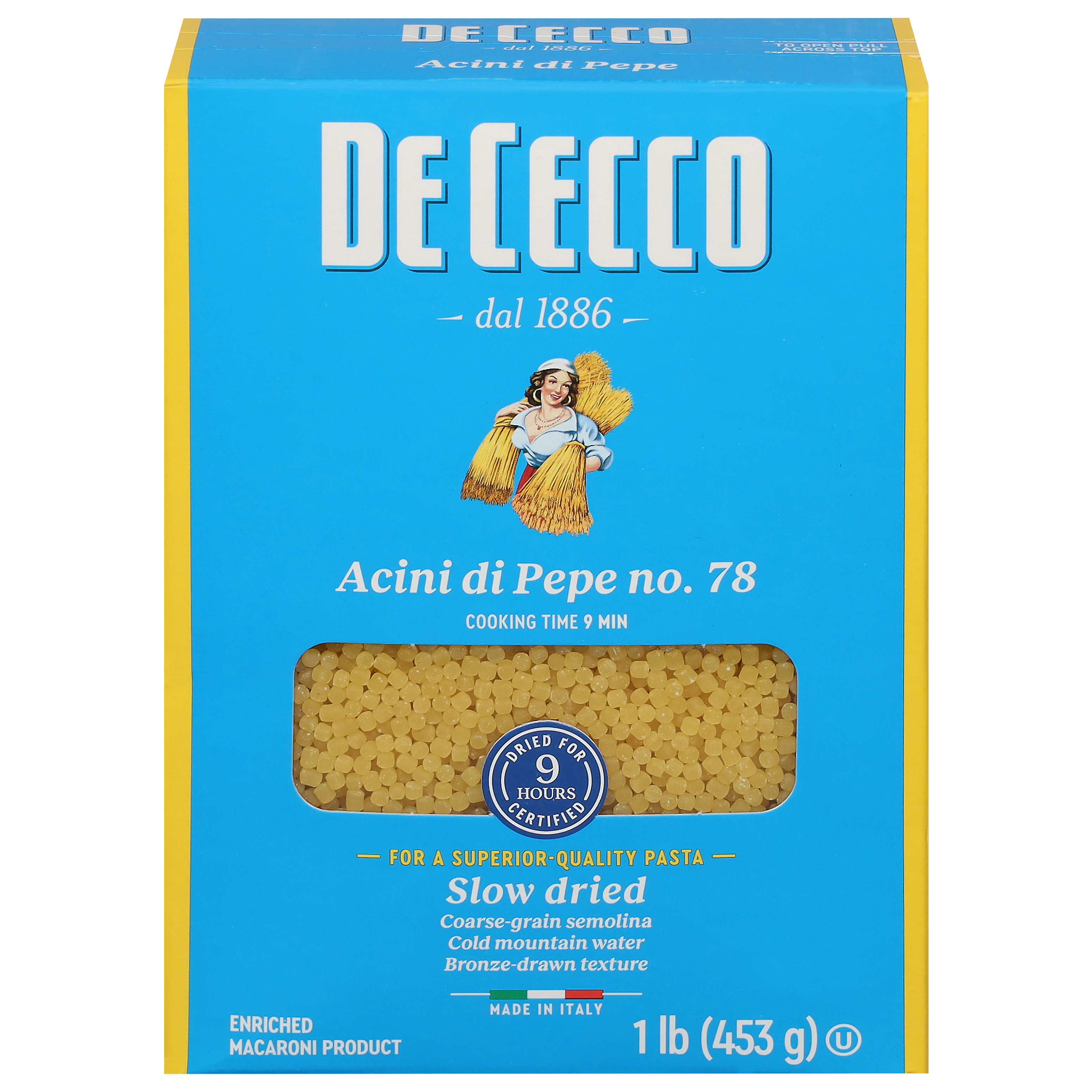 De Cecco Slow Dried No. 78 Acini di Pepe