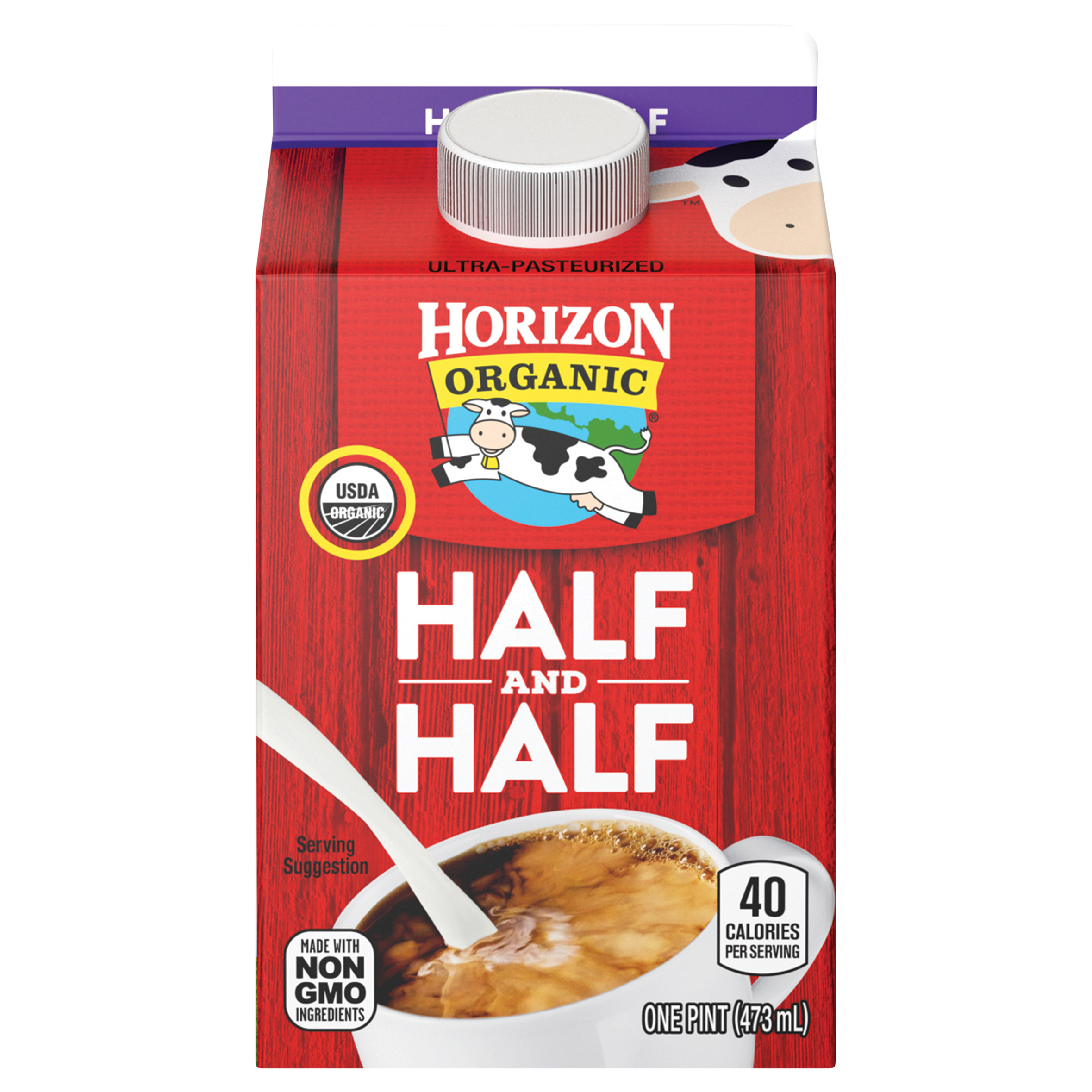 Horizon Organic Half & Half, 1 Pint