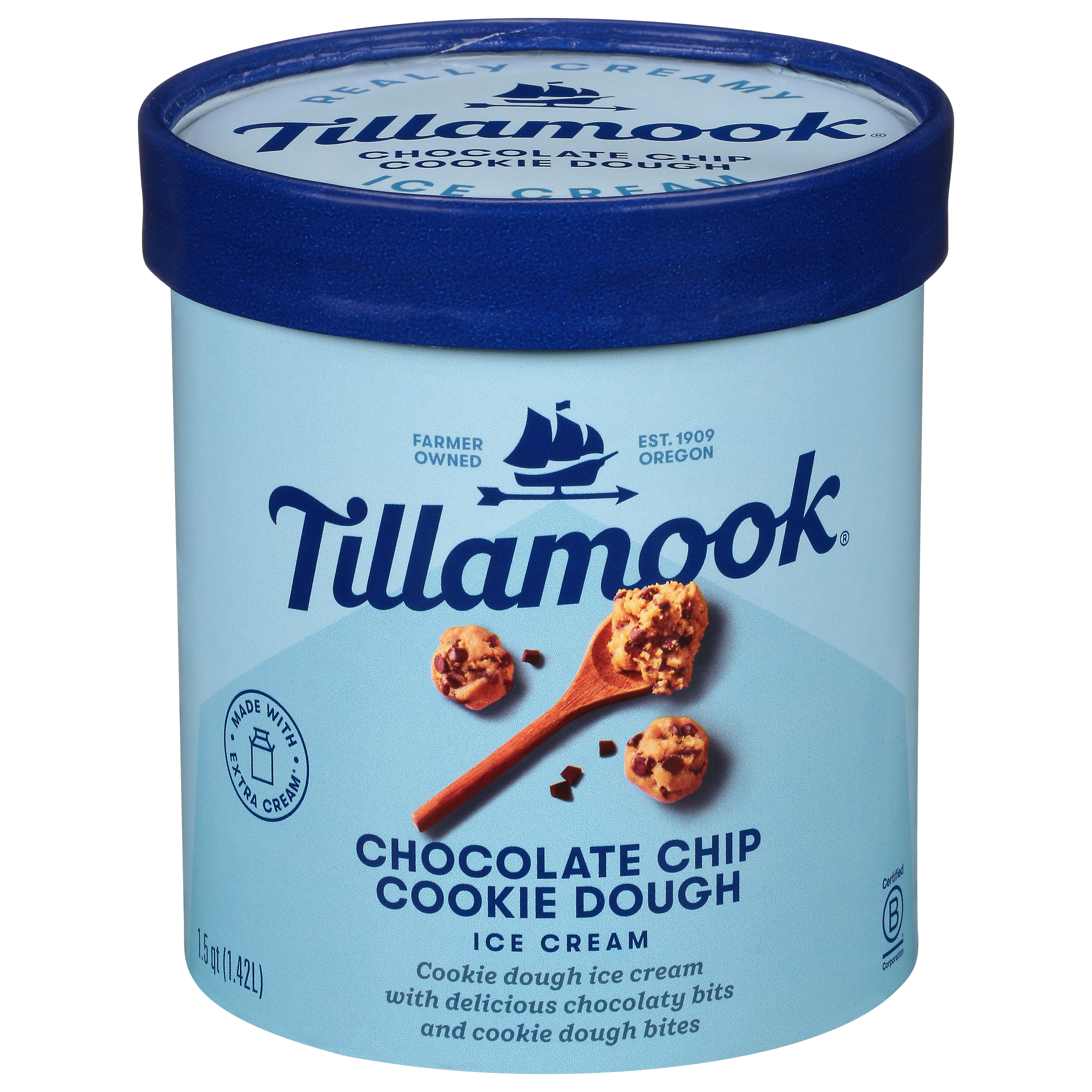 Tillamook Chocolate Chip Cookies Dough Ice Cream