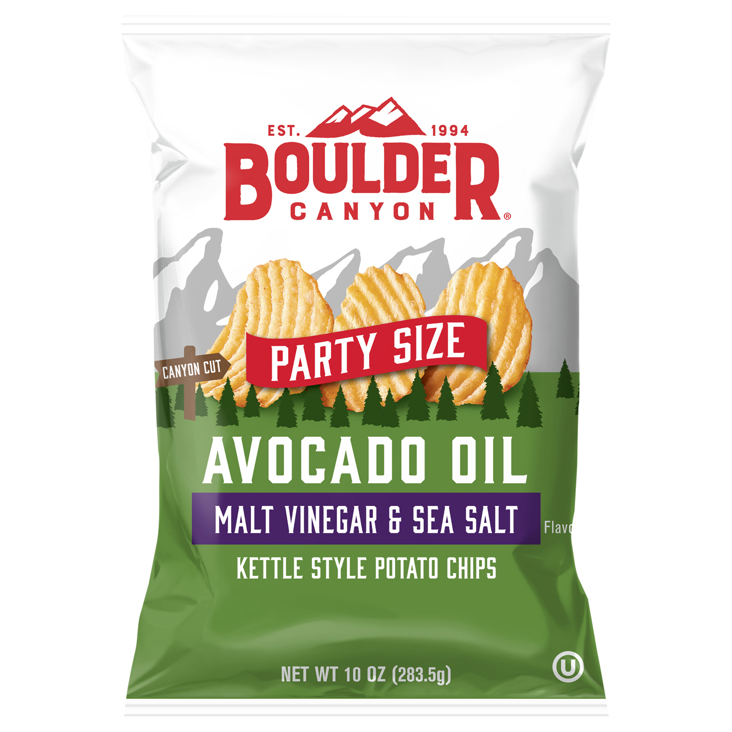Boulder Canyon Avocado Oil Malt Vinegar & Sea Salt Kettle Style Potato Chips